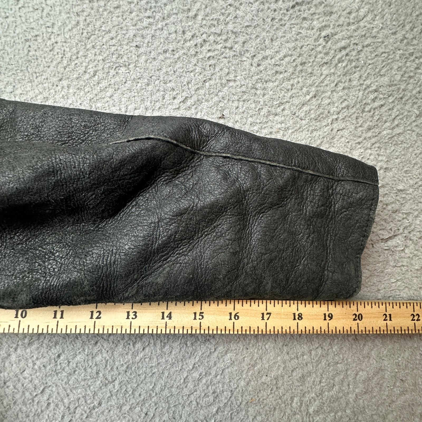 Other VTG Shearling Leather Bomber Jacket Mens Large Unbranded Size US L / EU 52-54 / 3 - 6 Thumbnail