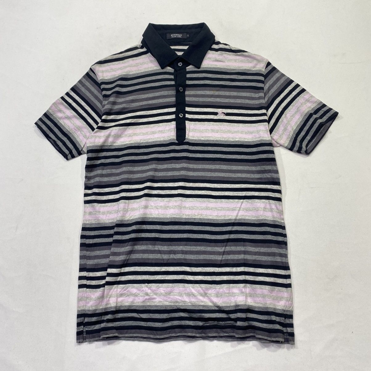 Burberry Burberry Black Label Striped Polo Shirt Size US M / EU 48-50 / 2 - 1 Thumbnail