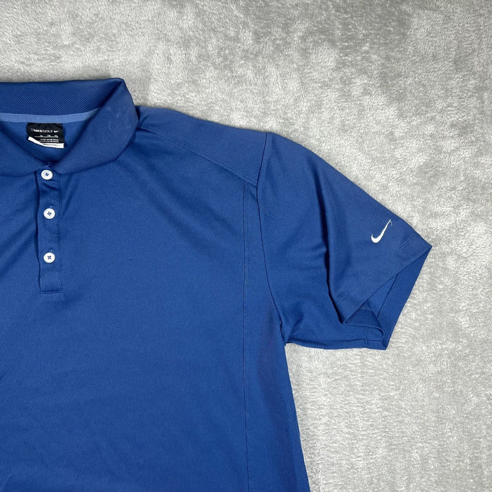 Nike Nike Golf Polo Shirt Mens XL Blue Dri-Fit Short Sleeve Size US XL / EU 56 / 4 - 2 Thumbnail