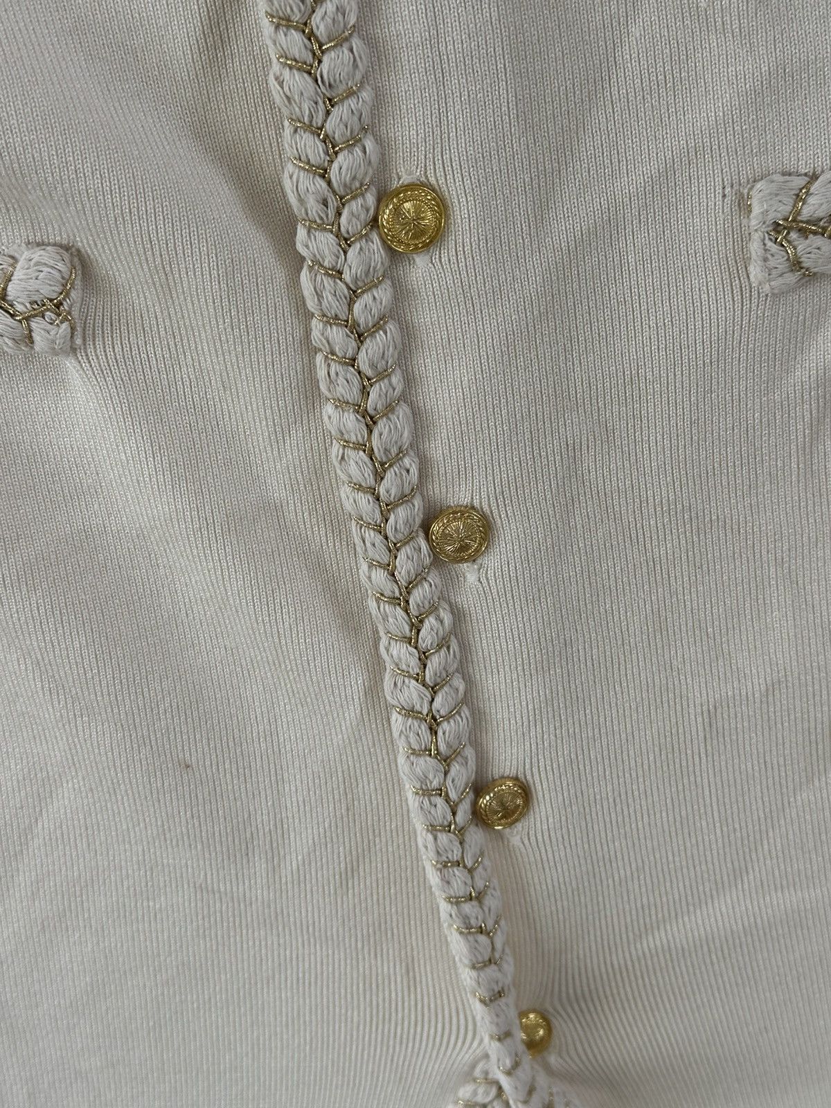 Adrianna Papell Adrianna Papell Knot Vest with Gold Highlights Size L / US 10 / IT 46 - 2 Thumbnail
