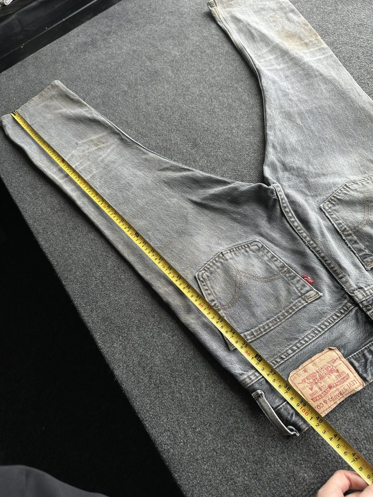 Levi's 🚨 VNTG LEVI’S 507 DISSTRESSED GRAY PAINTED WASHED Size US 29 - 19 Thumbnail