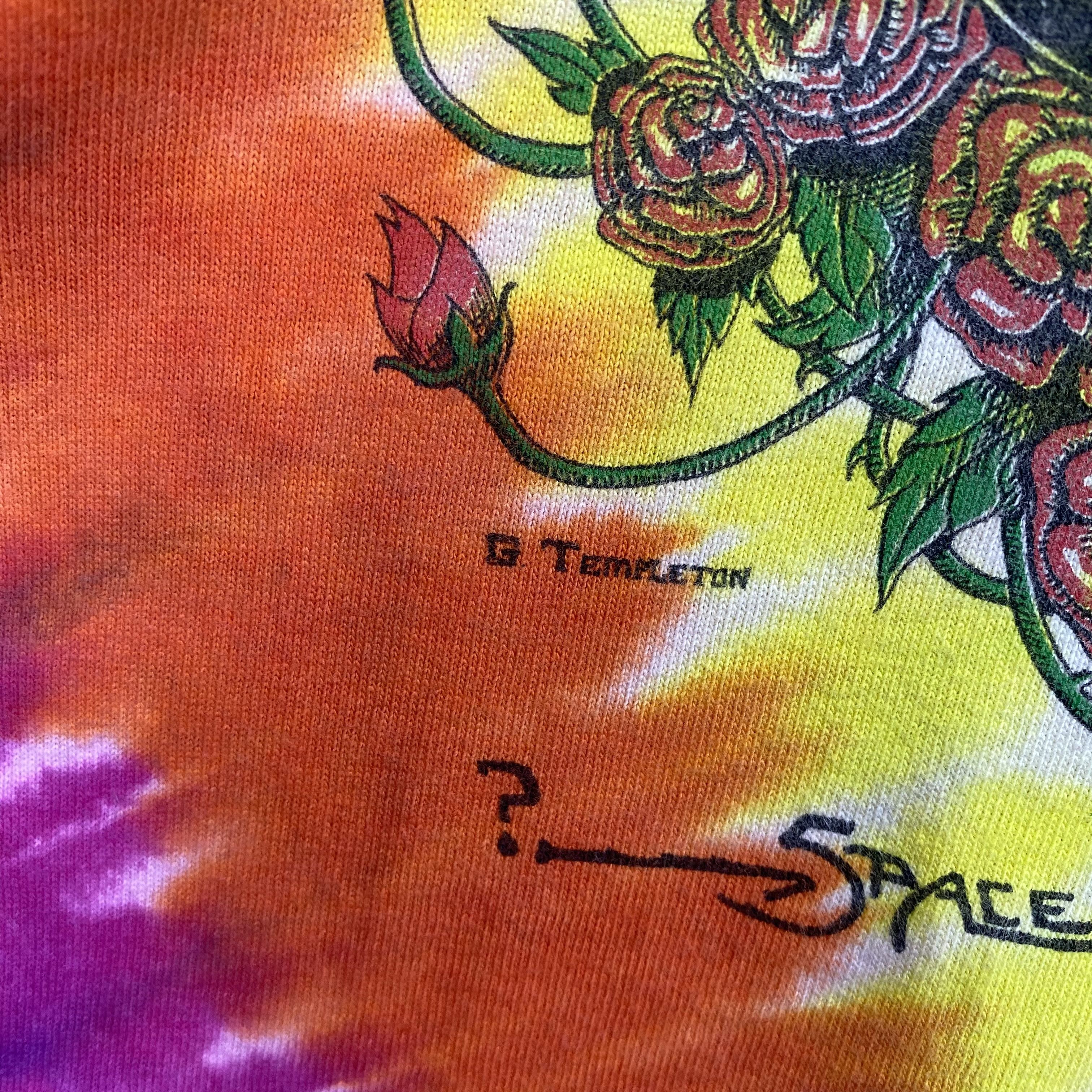 Band Tees × Vintage Vintage 80s Grateful Dead T-Shirt Space Your Face Dye Tees Size US L / EU 52-54 / 3 - 5 Thumbnail
