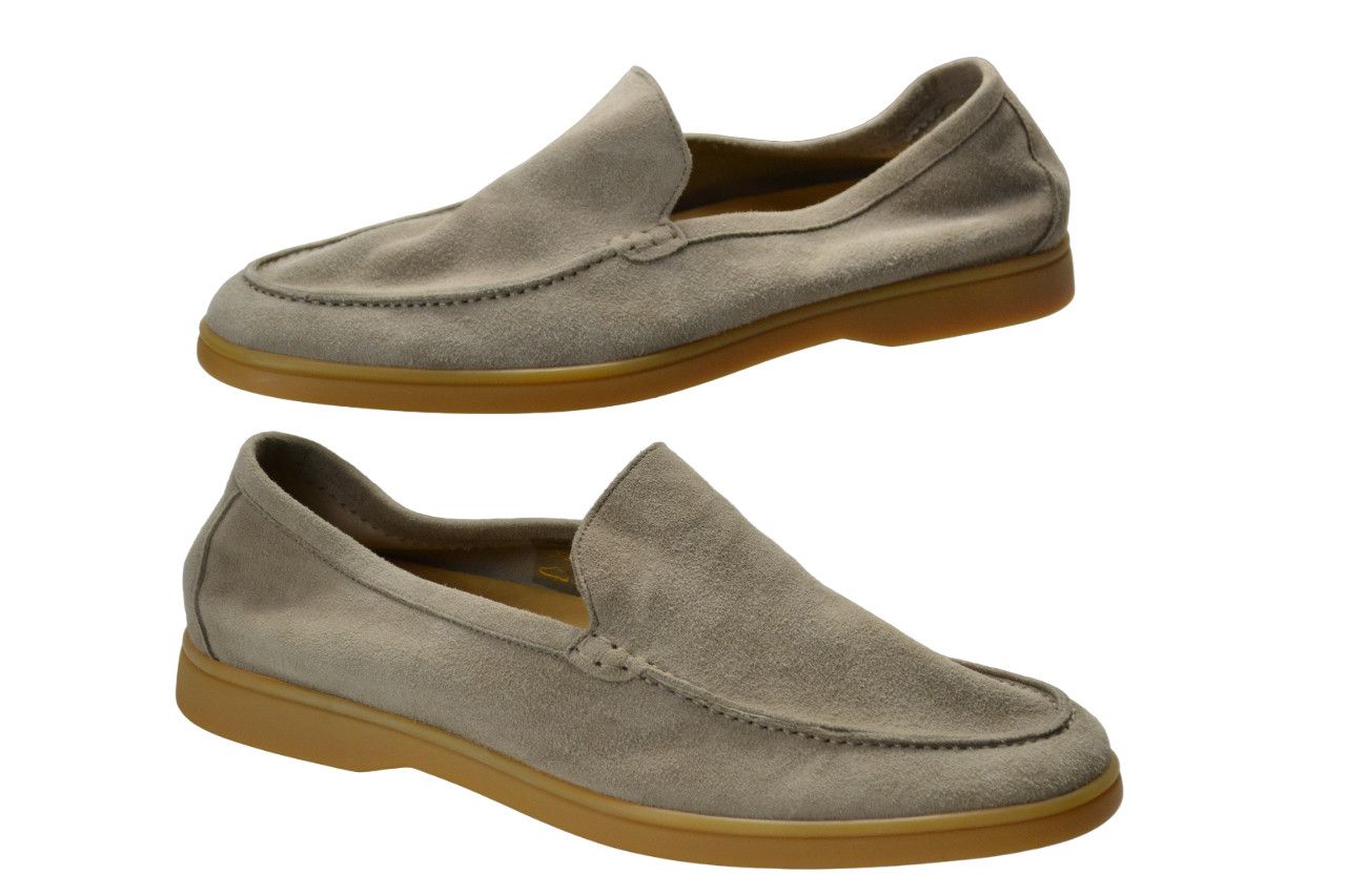 image of Suitsupply Fw1846 Casual Shoes Men's Eu 44 / Uk 10 Suede in Grey (Size 11)