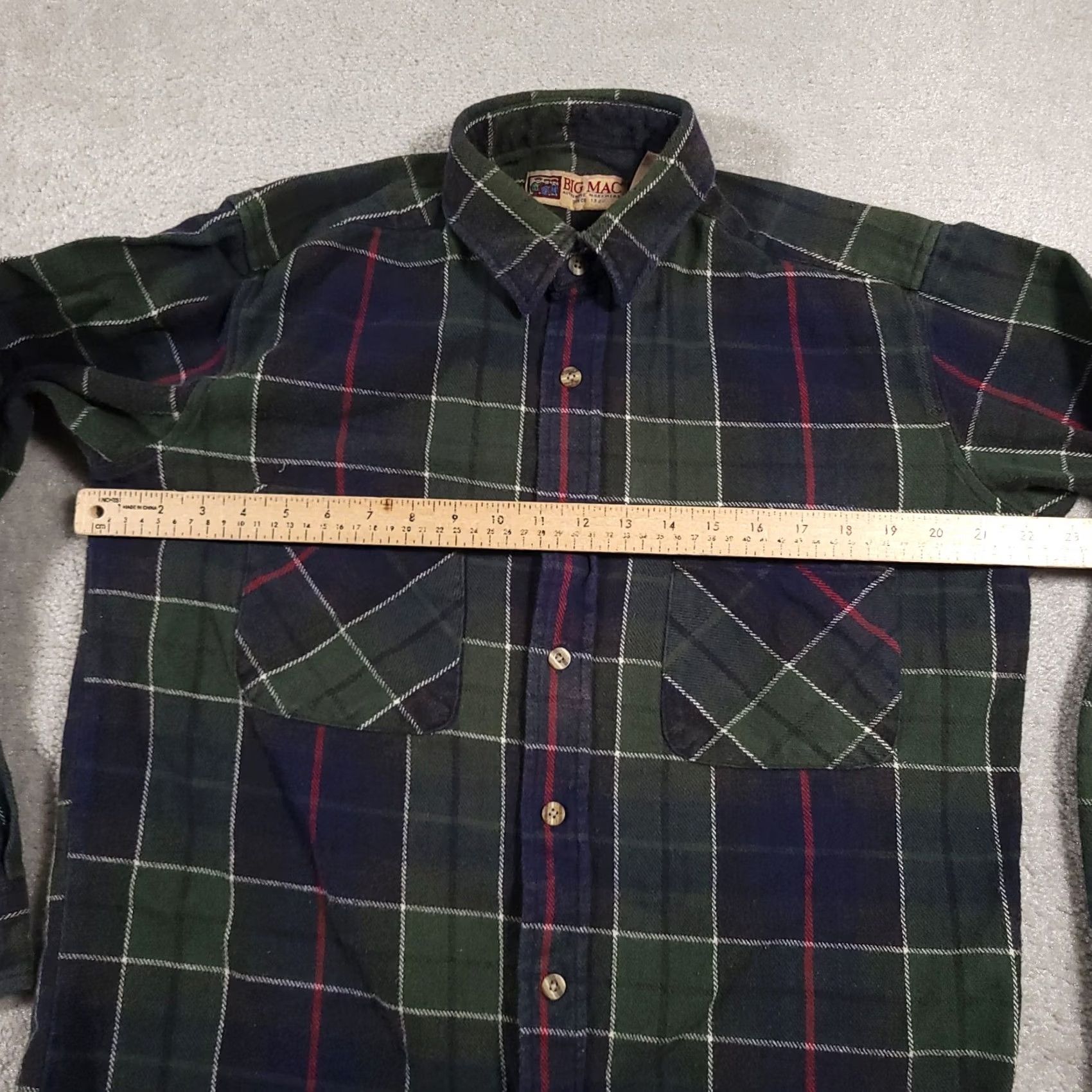 Vintage VINTAGE Big Mac Flannel Shirt Mens MT Plaid Long Sleeve Button Up Size US M / EU 48-50 / 2 - 6 Thumbnail