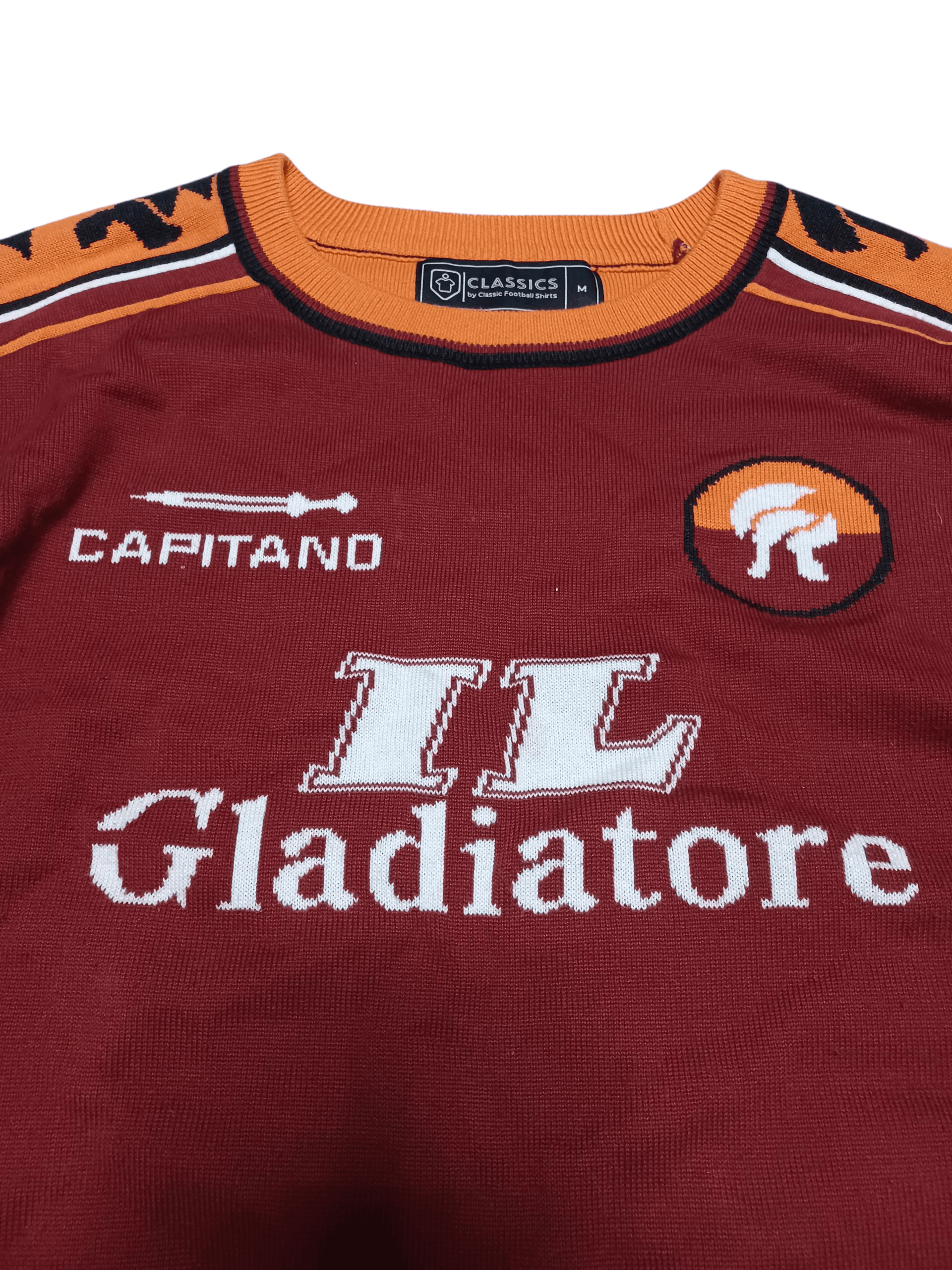 Other TOTTI ROMA VINTAGE SOCCER JERSEY STYLE SWEATER Size US M / EU 48-50 / 2 - 2 Thumbnail