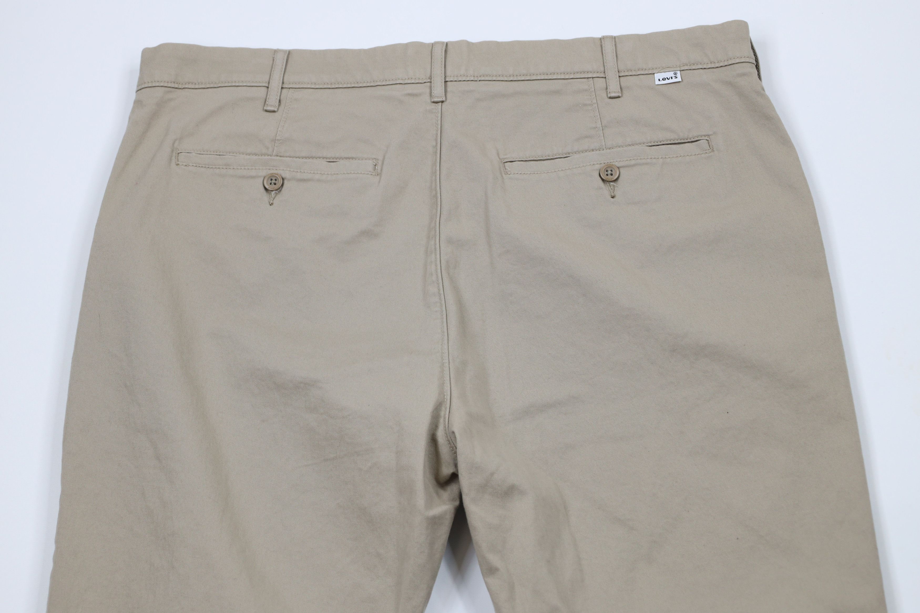 Levi's × Vintage Vintage Y2K Levis Wide Leg Chino Pants Trousers Beige Size US 40 / EU 56 - 10 Thumbnail