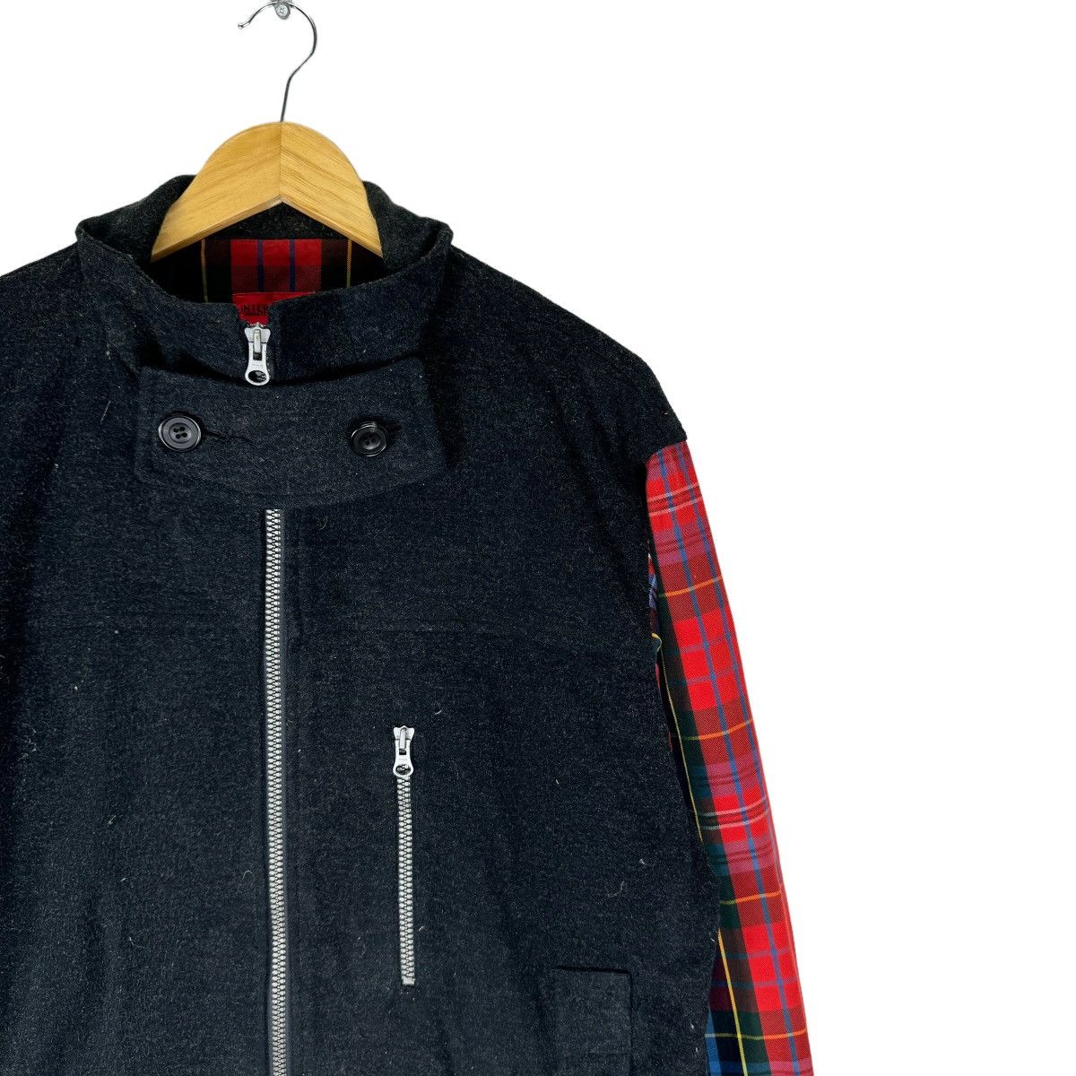 Japanese Brand ❄️INTERLINEAIRE HOMME MASATSUGU MIYAMOTO TARTAN ZIP JACKET Size US L / EU 52-54 / 3 - 4 Thumbnail