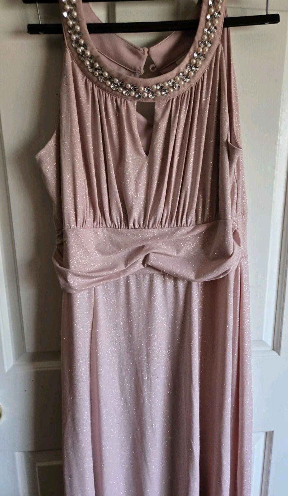 Other En Focus Blush Pink Sparkly Shimmer Formal Prom Easter Maxi Size XL / US 12-14 / IT 48-50 - 6 Thumbnail
