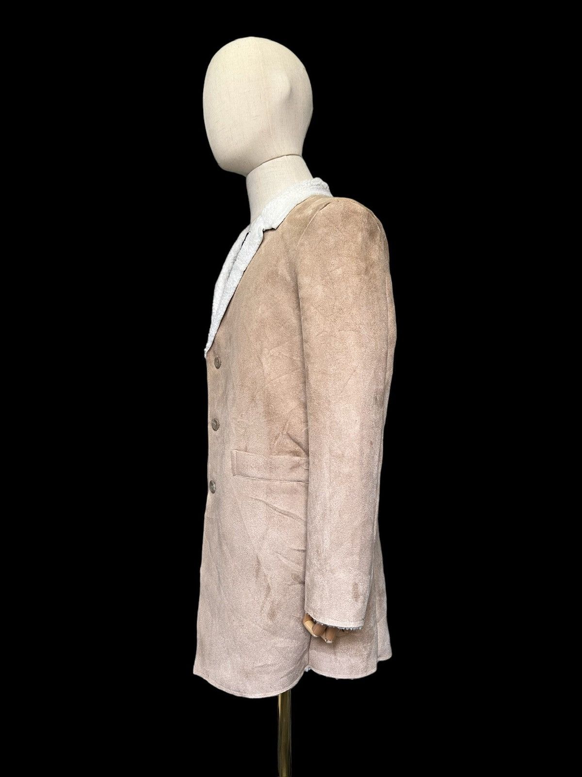 Japanese Brand Avant-garde Rubik moleskin Sherpa long coat Size US L / EU 52-54 / 3 - 3 Thumbnail