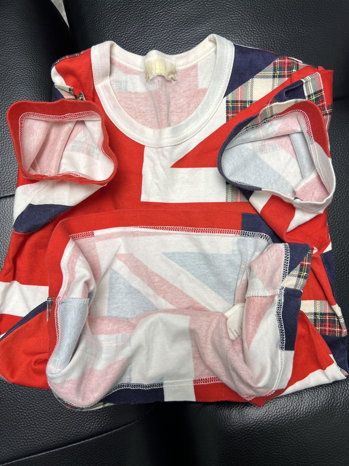 Comme des Garcons Comme des Garçons SS06 Union Jack Plaid Patchwork T-Shirt Size US S / EU 44-46 / 1 - 10 Thumbnail