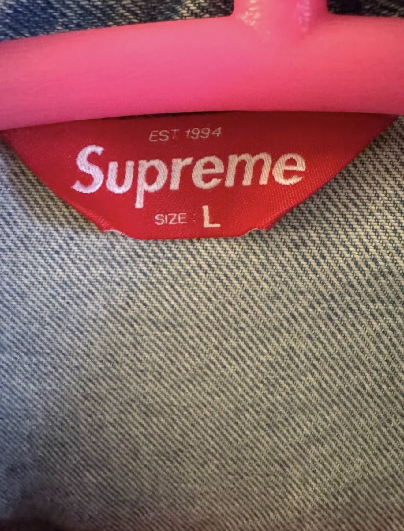 Supreme Supreme 17ss studded denim Trucker jacket blue Size US L / EU 52-54 / 3 - 4 Thumbnail