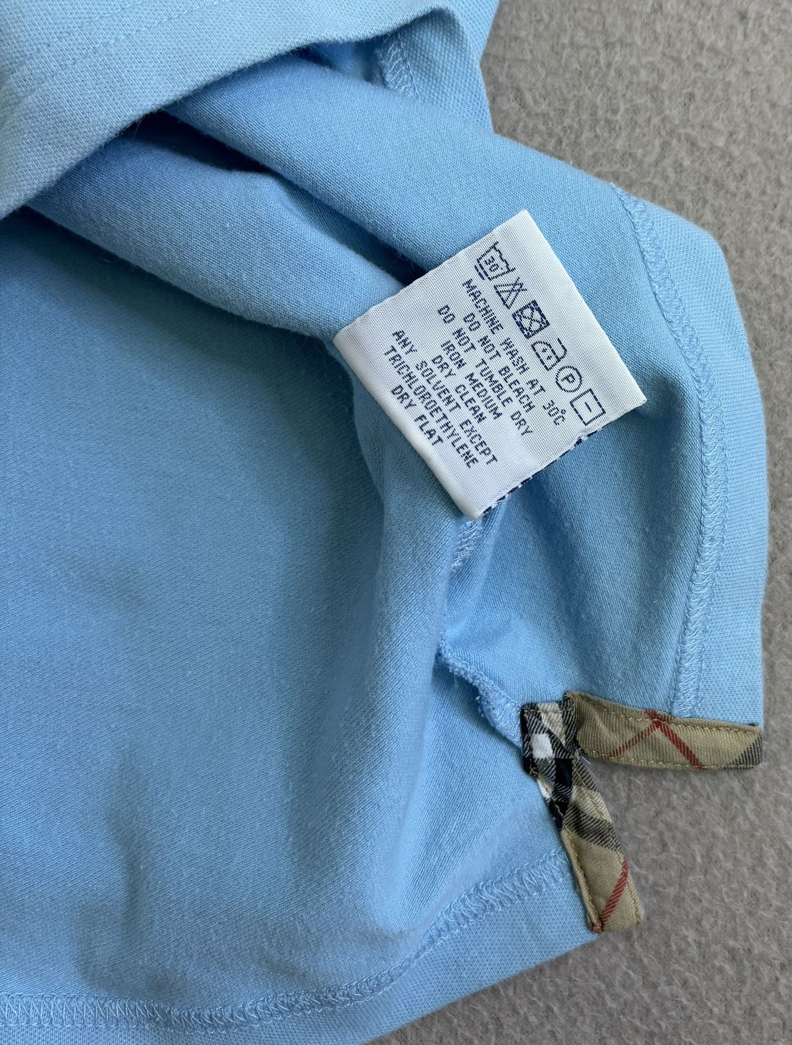 Burberry × Vintage Burberry Polo Golf vintage baby blue Medium Size M / US 6-8 / IT 42-44 - 15 Thumbnail