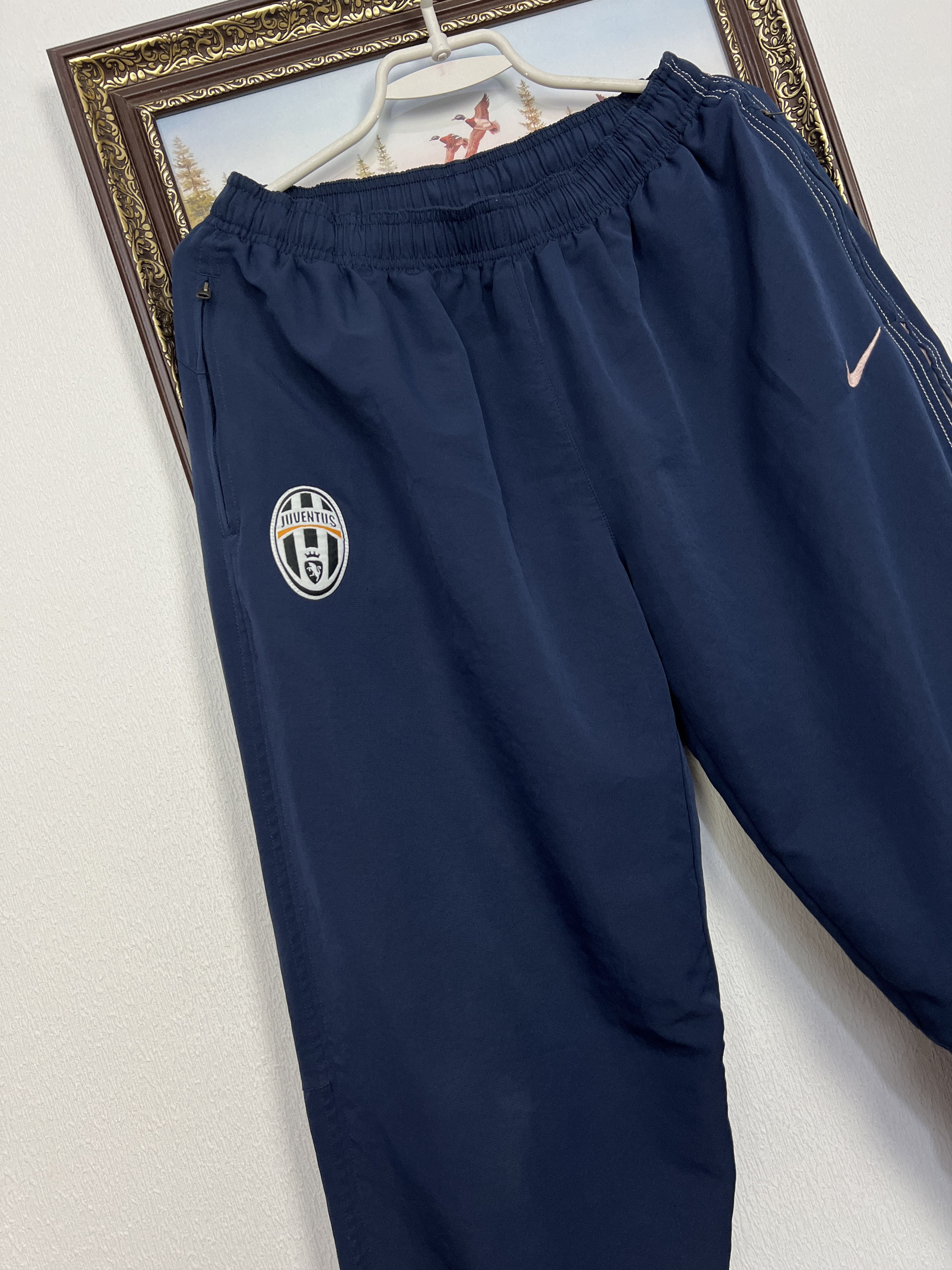 Nike Vintage Nike Juventus Football Pants Soccer Blue Mens L Size US 34 / EU 50 - 3 Thumbnail