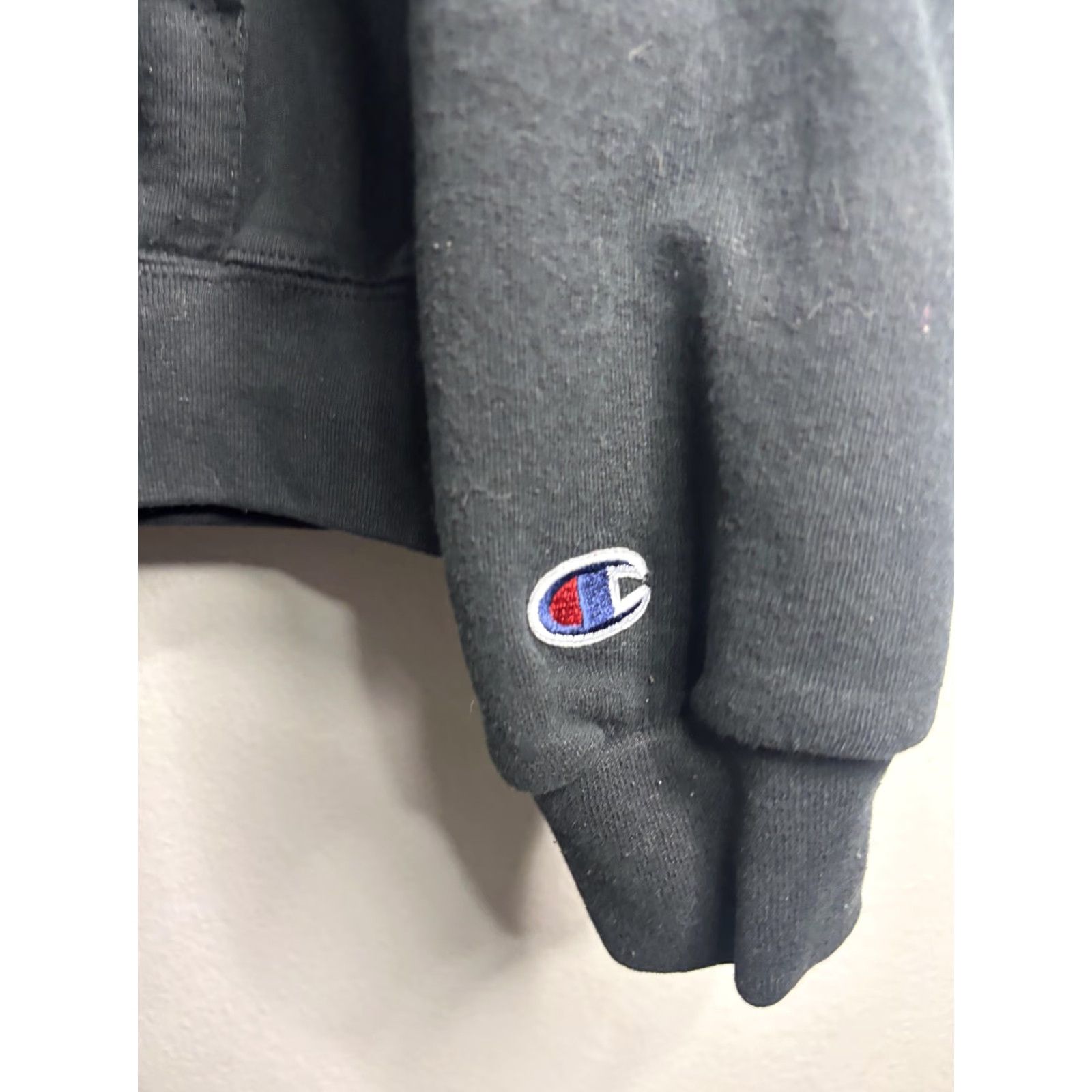 Champion Champion Hoodie Mens M Black MCA Chicago Virgil Abloh Figures Of Speech Hoodie Pullover Graphic Print Embroidered Logo C Patch Mens Size US M / EU 48-50 / 2 - 3 Thumbnail