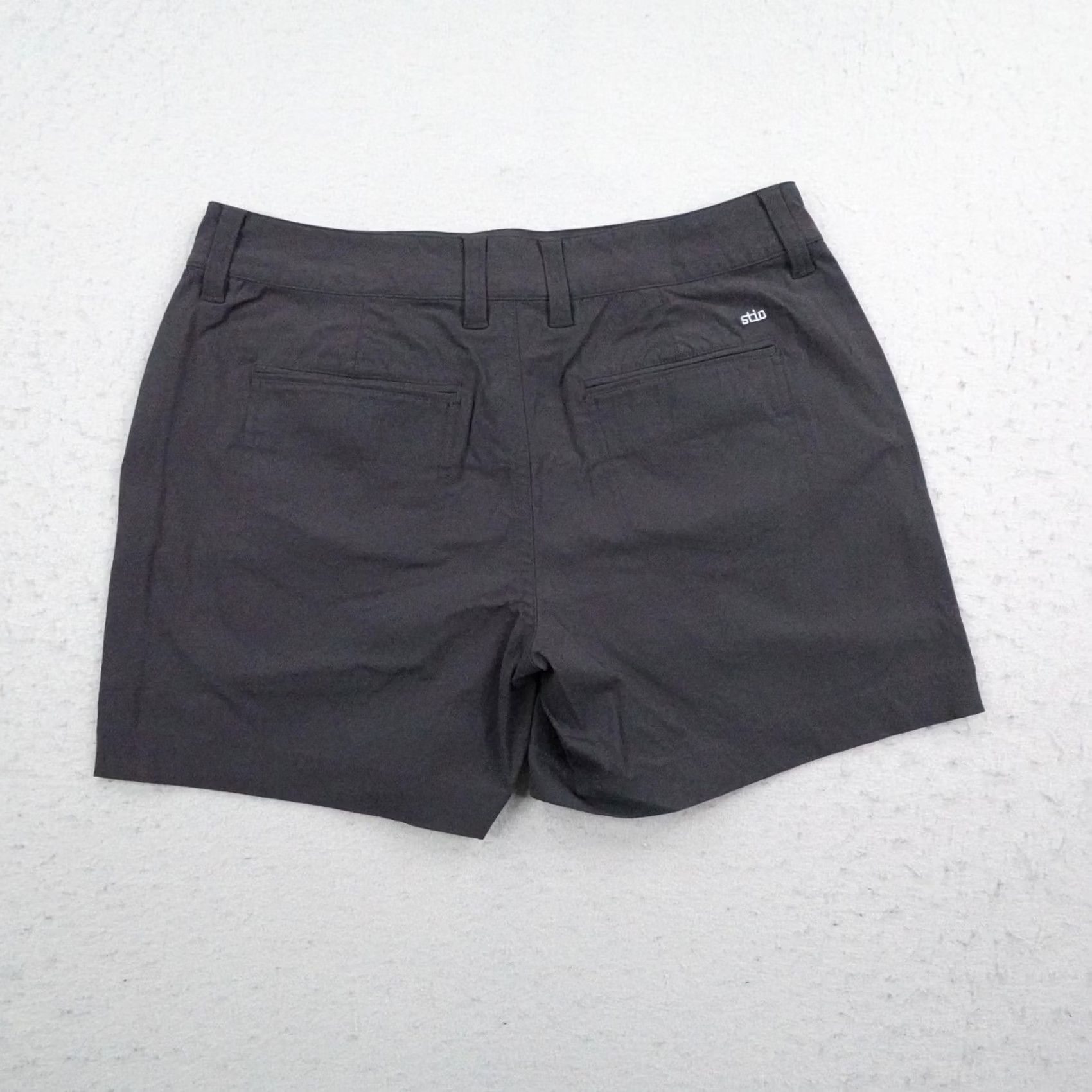 Vintage Stio Shorts Womens 4 Black Chino Lightweight Stretch Hiking Trail Quick Dry Flex Size 27" / US 4 / IT 40 - 3 Thumbnail