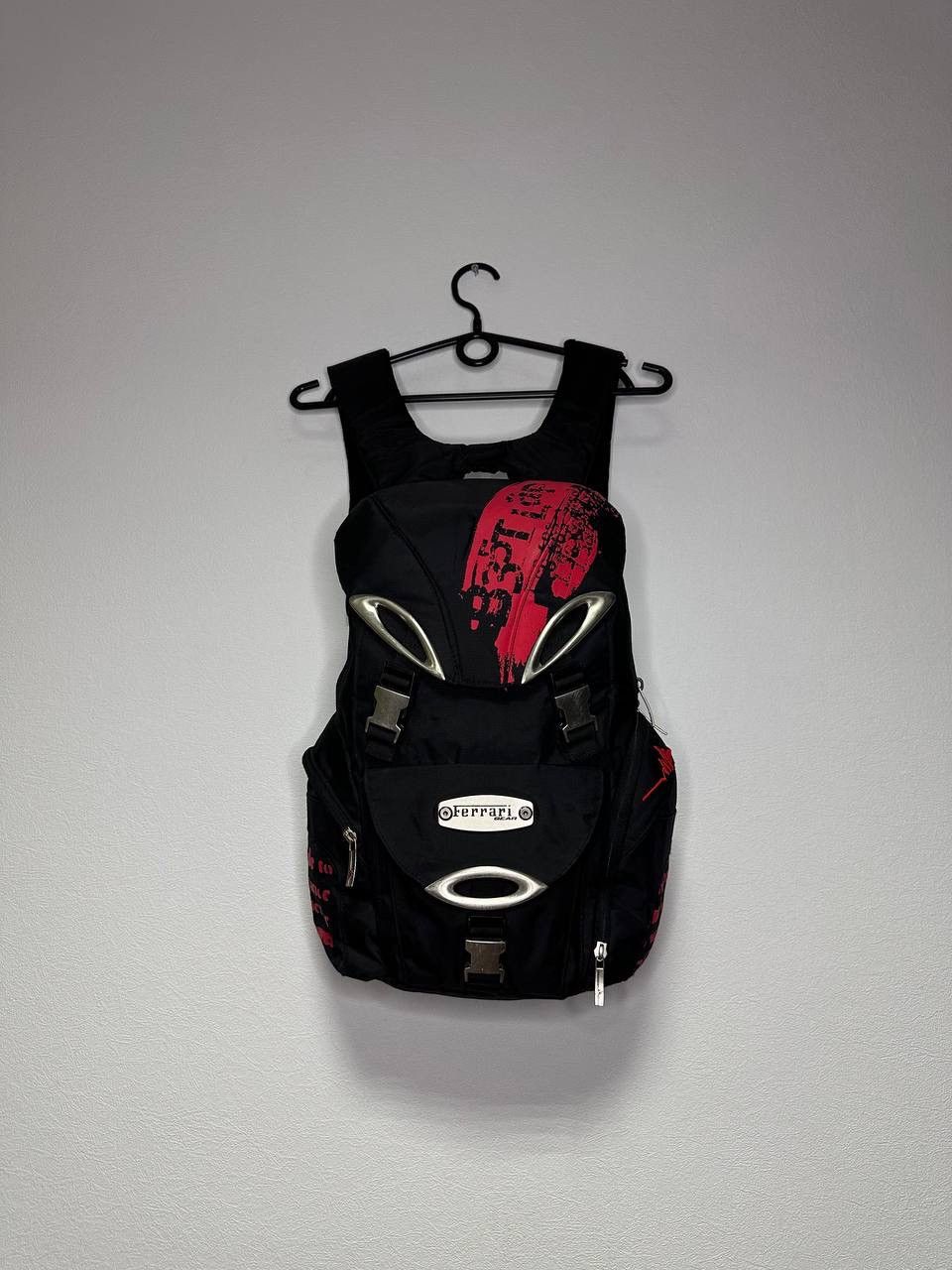 Ferrari Vintage Backpack Racing Travel Laptop Bag Nascar Y2K