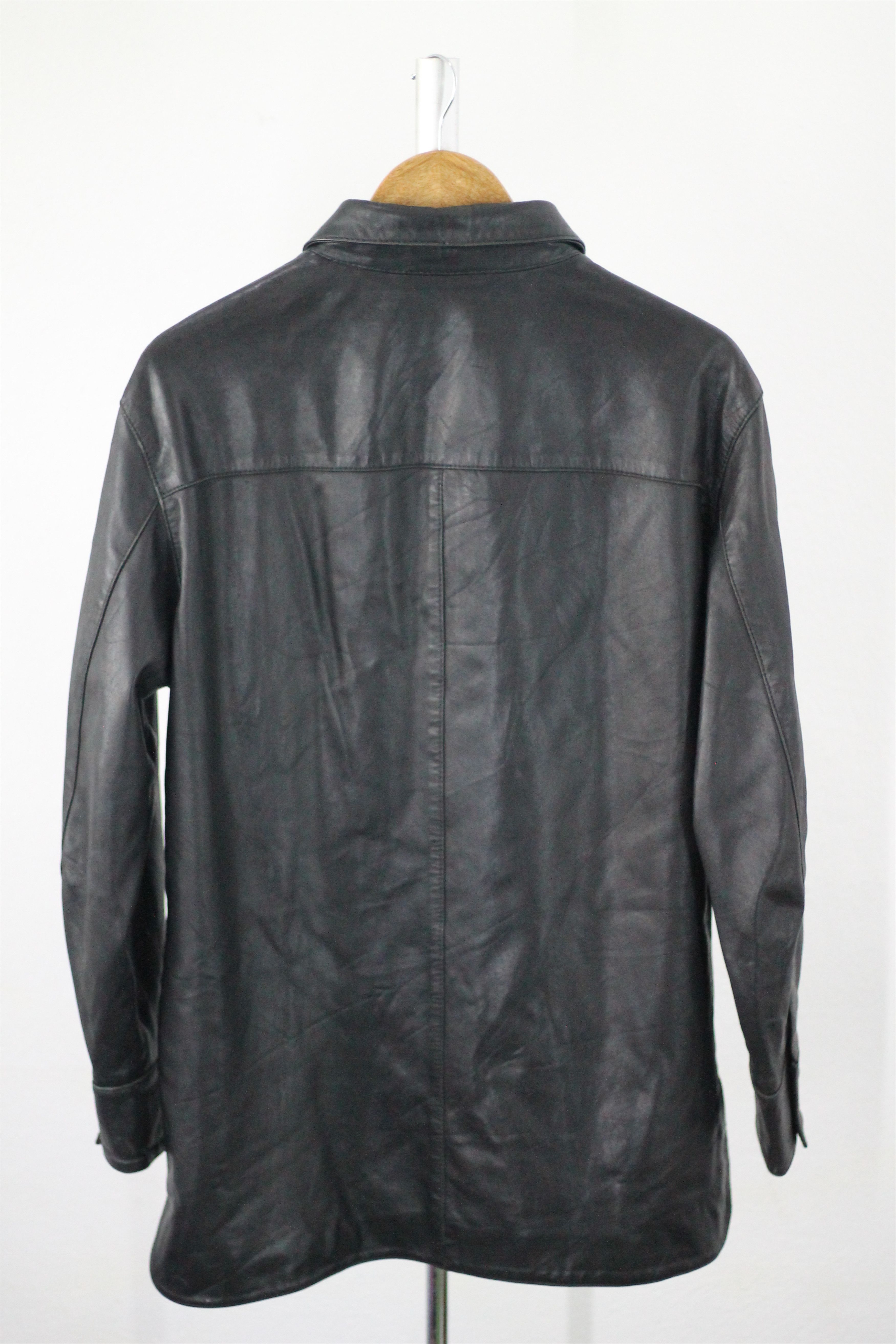 Dolce & Gabbana × Vintage RARE! Vintage DOLCE & GABBANA Leather Shirt Light Jacket. Size US L / EU 52-54 / 3 - 5 Thumbnail