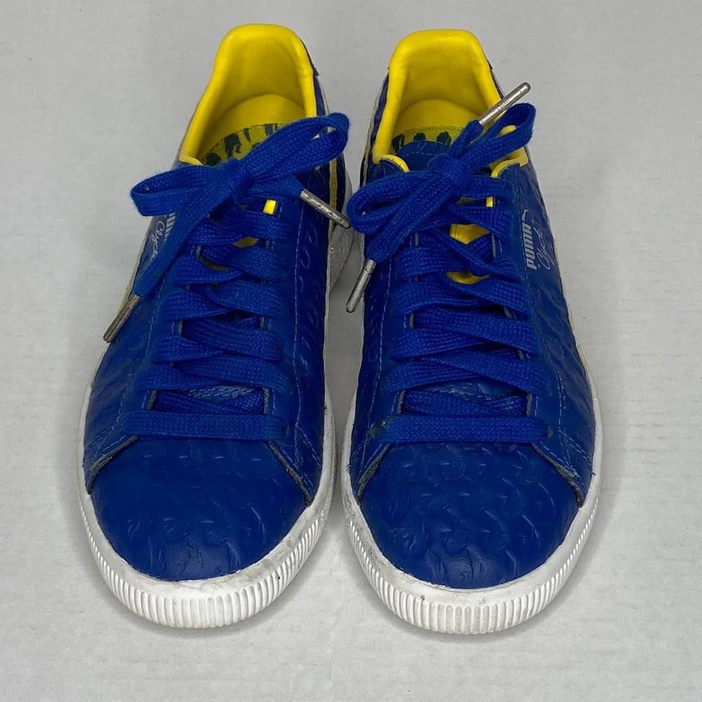 Puma Puma Clyde in Blue and Dandelion Yellow, 5.5 Size US 5.5 / EU 38 - 4 Thumbnail