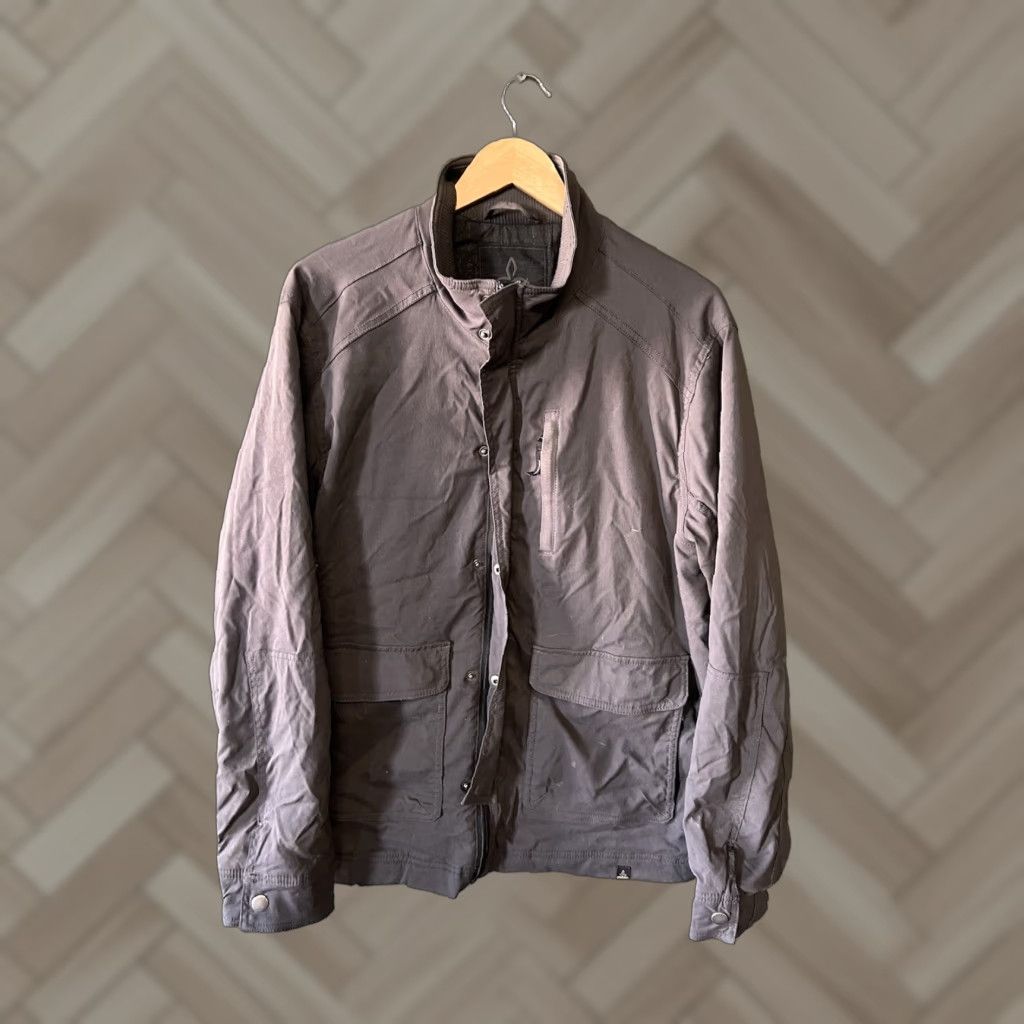 Prana Prana Jacket Mens Gray Long Sleeve Full Zip Button Up Outdoors Size L Size US L / EU 52-54 / 3 - 1 Thumbnail