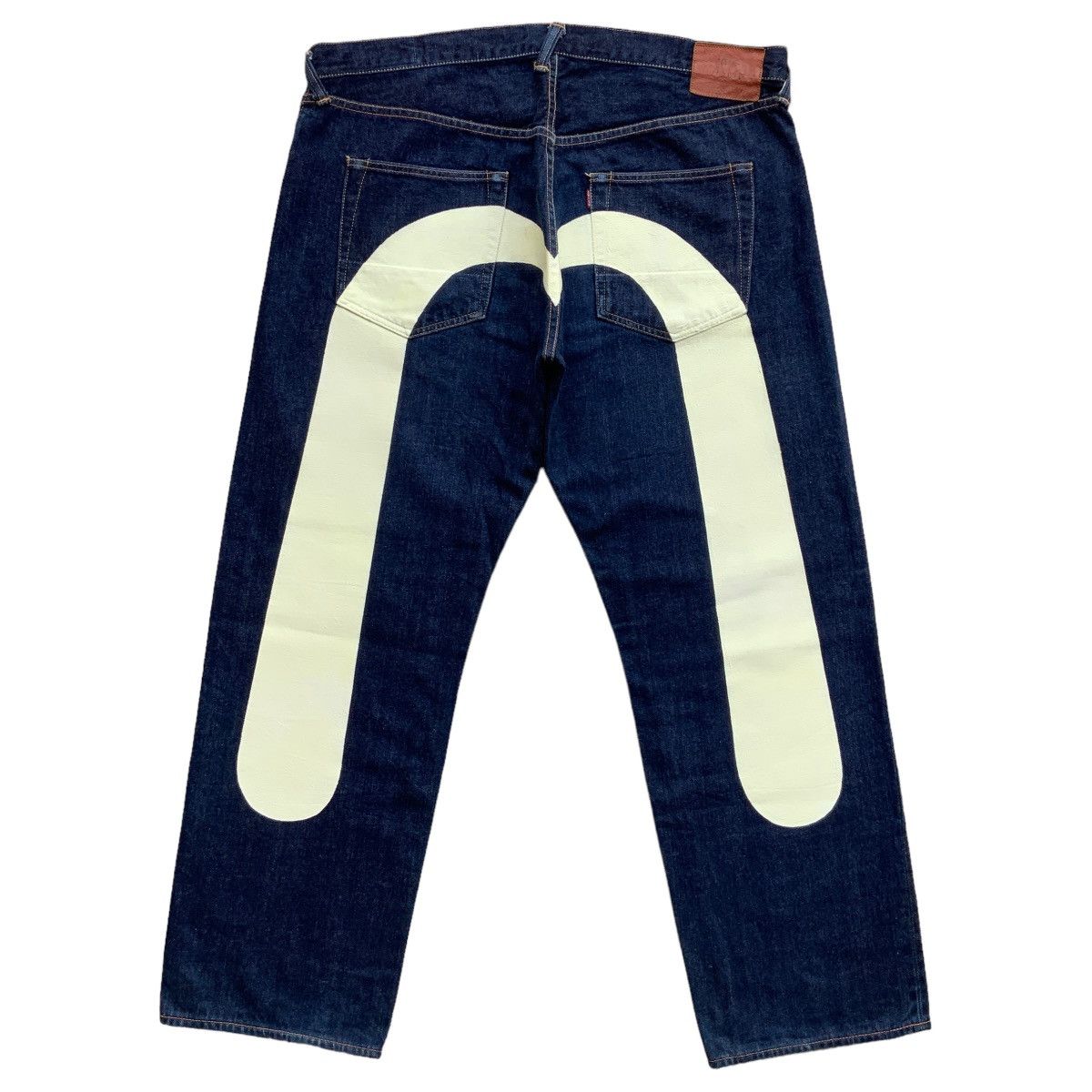 Image of Evisu No.2 Daicock Lot 2000 Selvedge Jeans in Indigo Blue, Men's (Size 40)