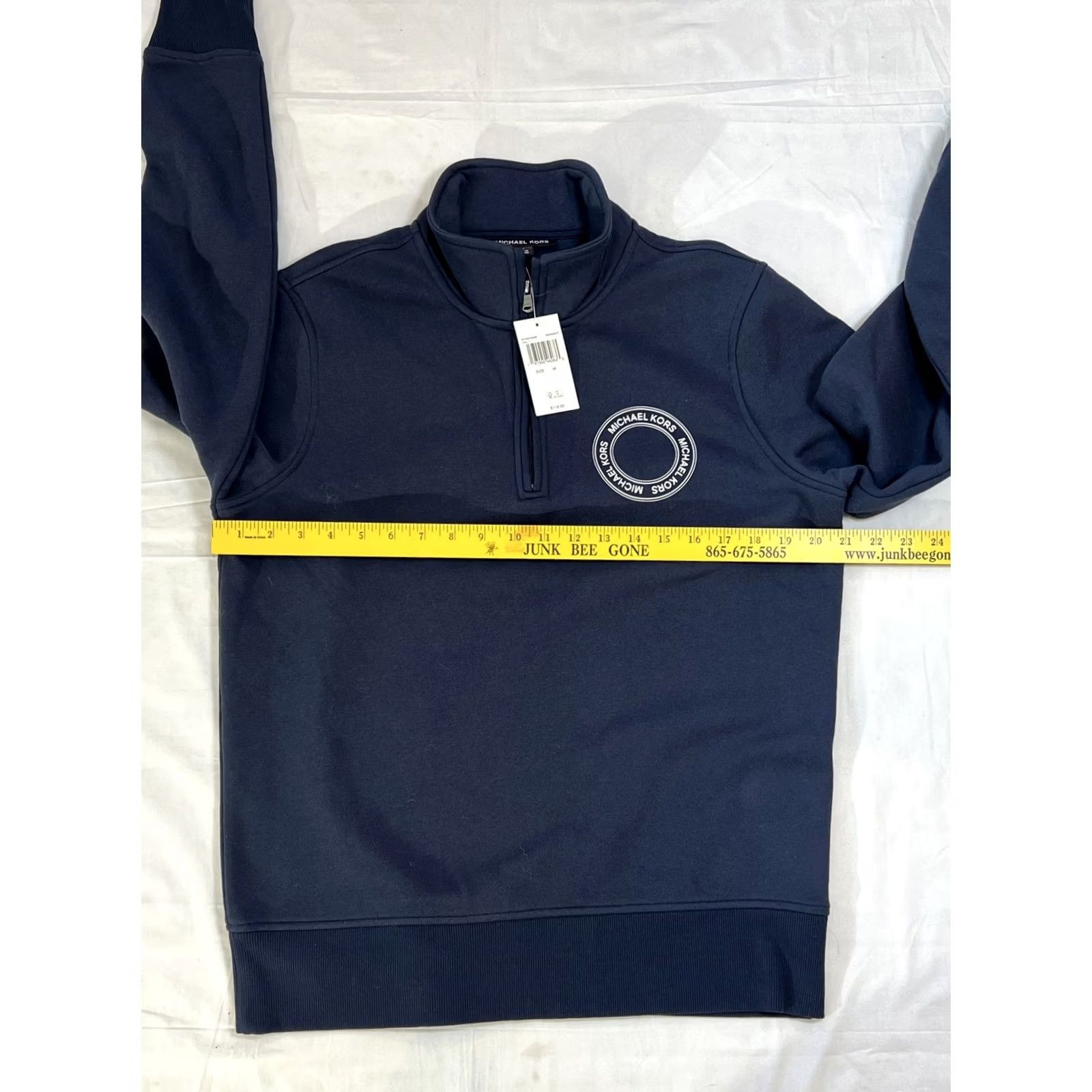 Michael Kors Michael Kors Pullover Mens M Blue Half Zip Sweatshirt Embroidered Logo New Size US M / EU 48-50 / 2 - 5 Thumbnail