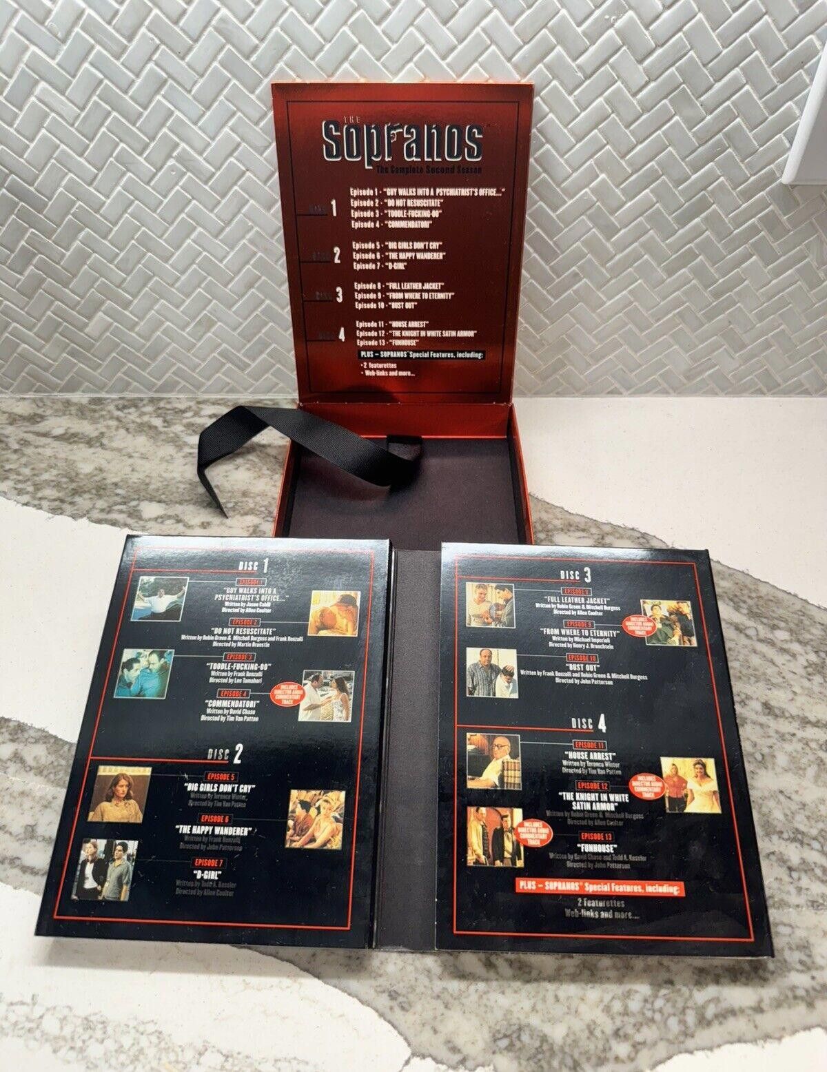 Designer The Sopranos The Complete Second Season Dvd Box Set HBO Home Size ONE SIZE - 3 Thumbnail