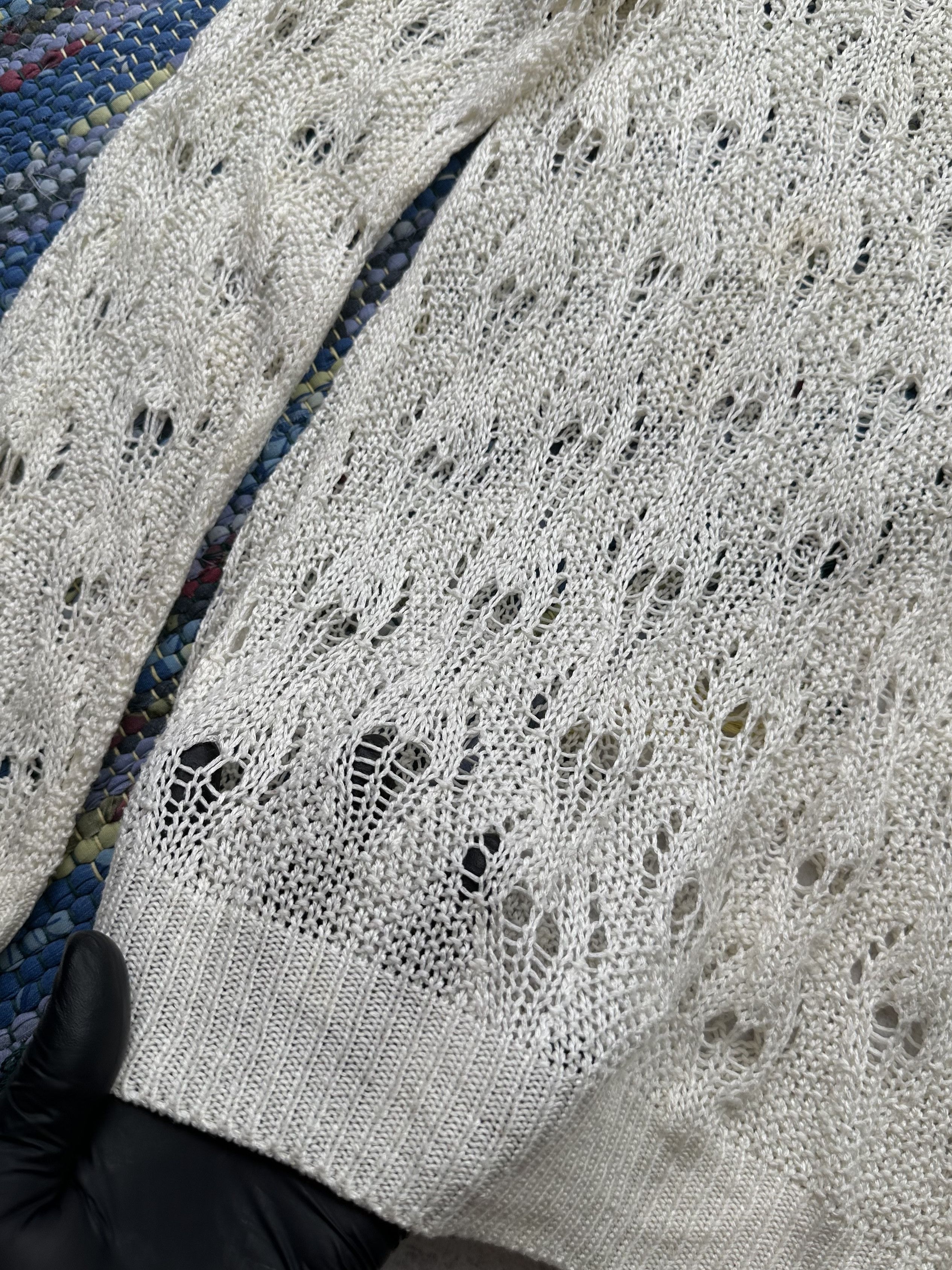 Japanese Brand Vintage Mesh Knit Sweater A602(48)D15 Size US XS / EU 42 / 0 - 5 Thumbnail