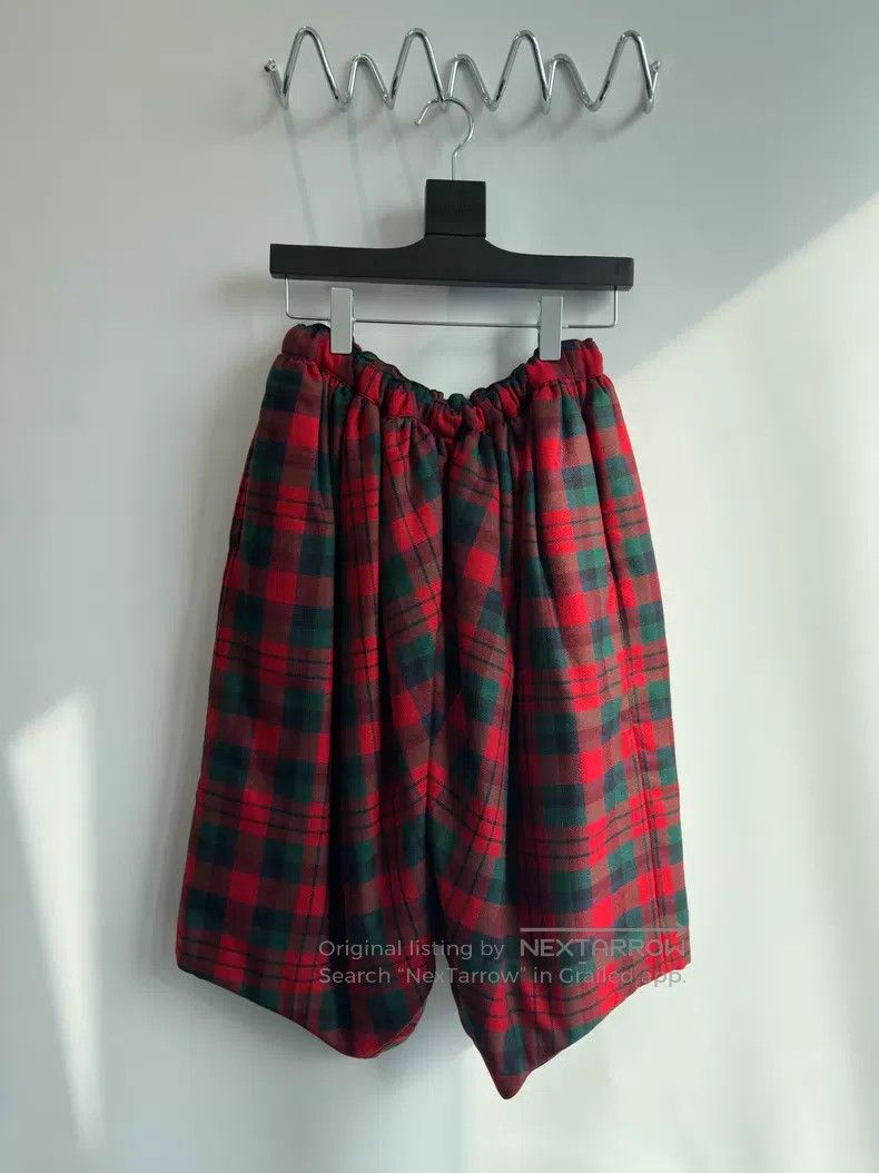 Comme des Garcons Comme des Garcons Size XS Plaid Pants Red Winter Cotton-Pa Size 23" - 1 Thumbnail