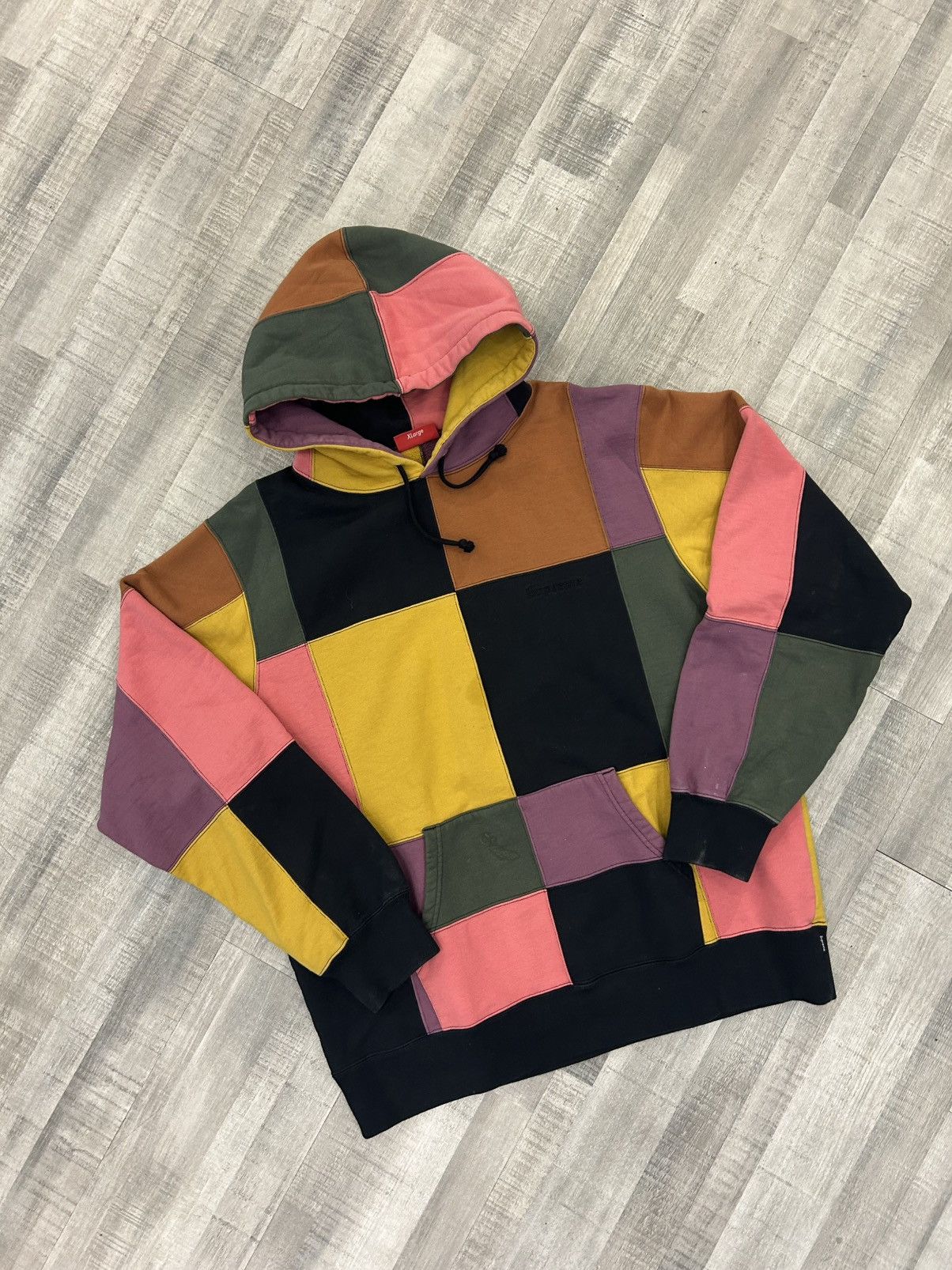 Supreme Supreme Patchwork Hooded Sweatshirt Size US XL / EU 56 / 4 - 1 Thumbnail