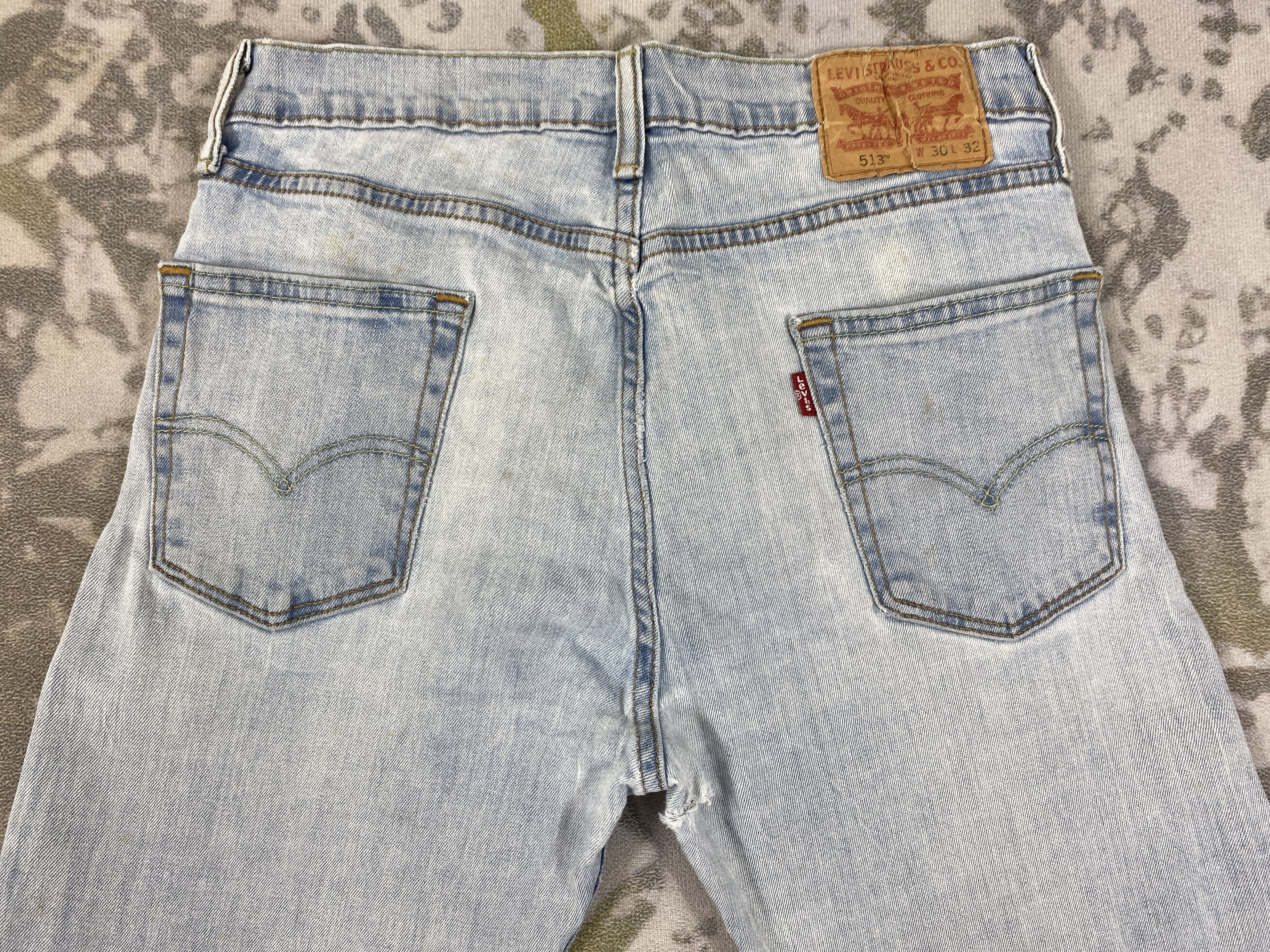 Japanese Brand Light Wash Vintage Levi's 513 Denim 29x31 -JN370 Size US 29 - 4 Thumbnail