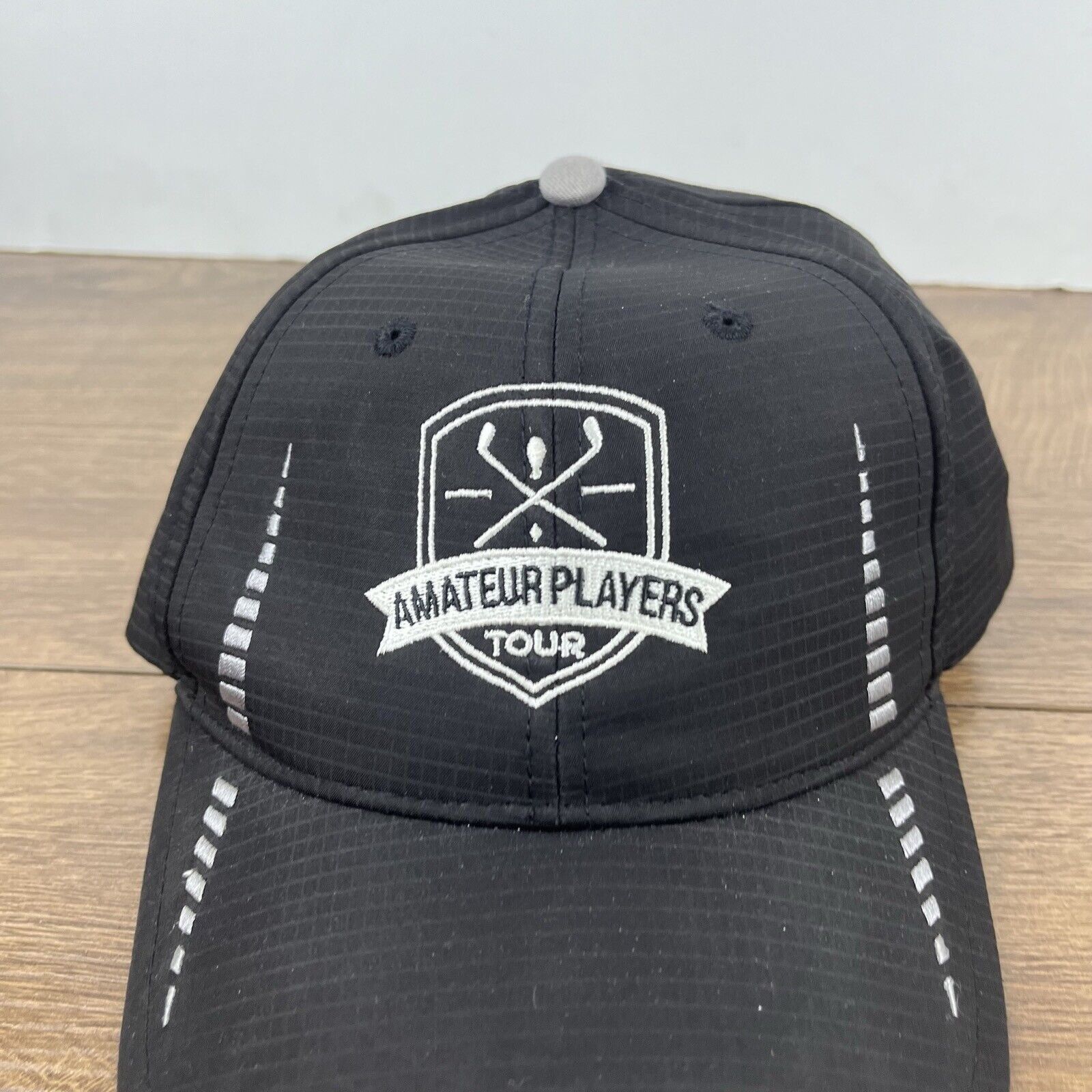 Other Amateur Players Tour Hat Golf Hat Black Hat Adjustable Black Size ONE SIZE - 6 Thumbnail