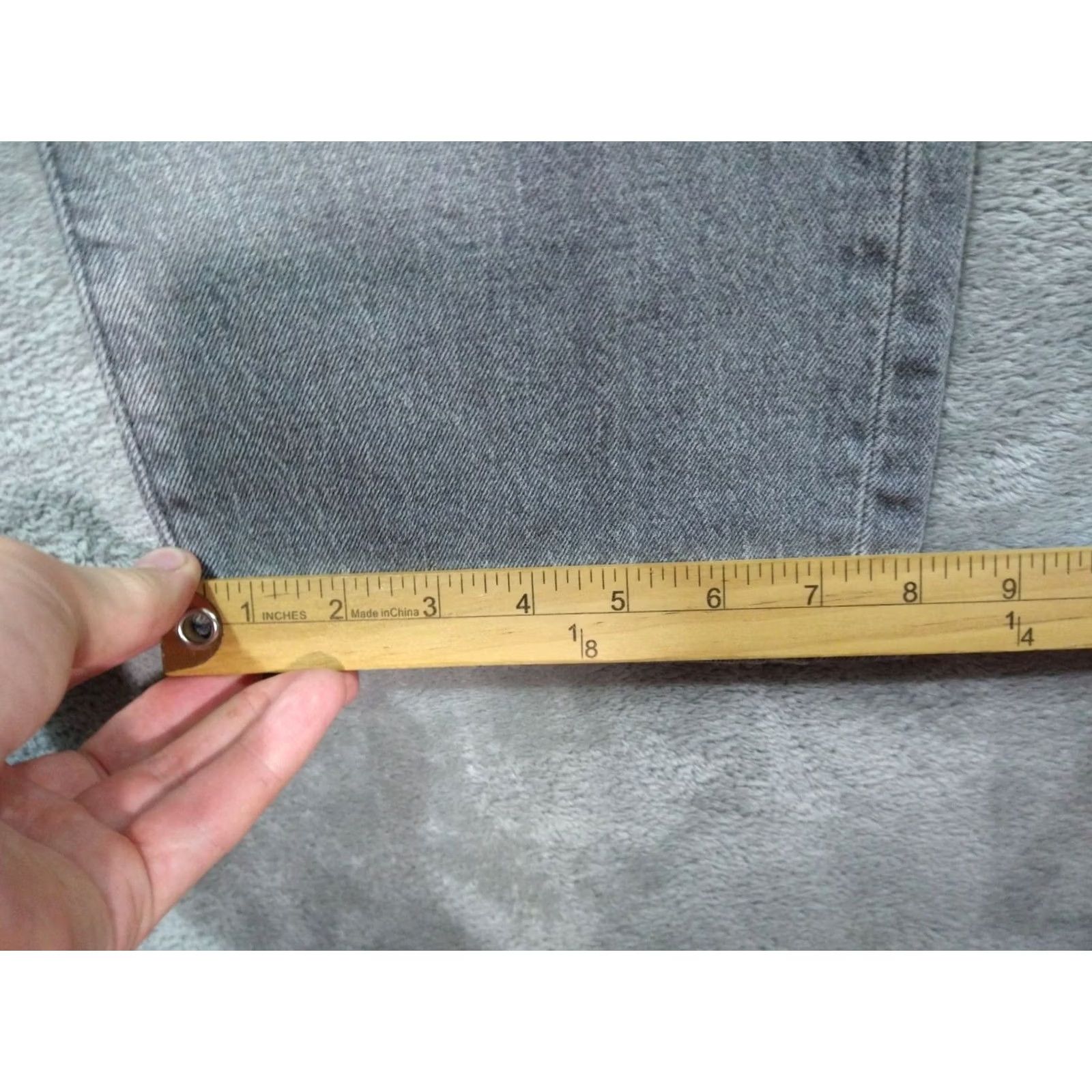 Levi's Levi's 501 XX Jeans Mens 34x32 Gray Denim Button Fly Straight Regular Fit Jeans Size US 34 / EU 50 - 6 Thumbnail