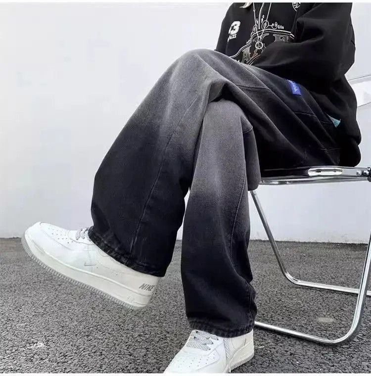 Japanese Brand Straight casual gradient contrasting jeans Size US 32 / EU 48 - 4 Thumbnail
