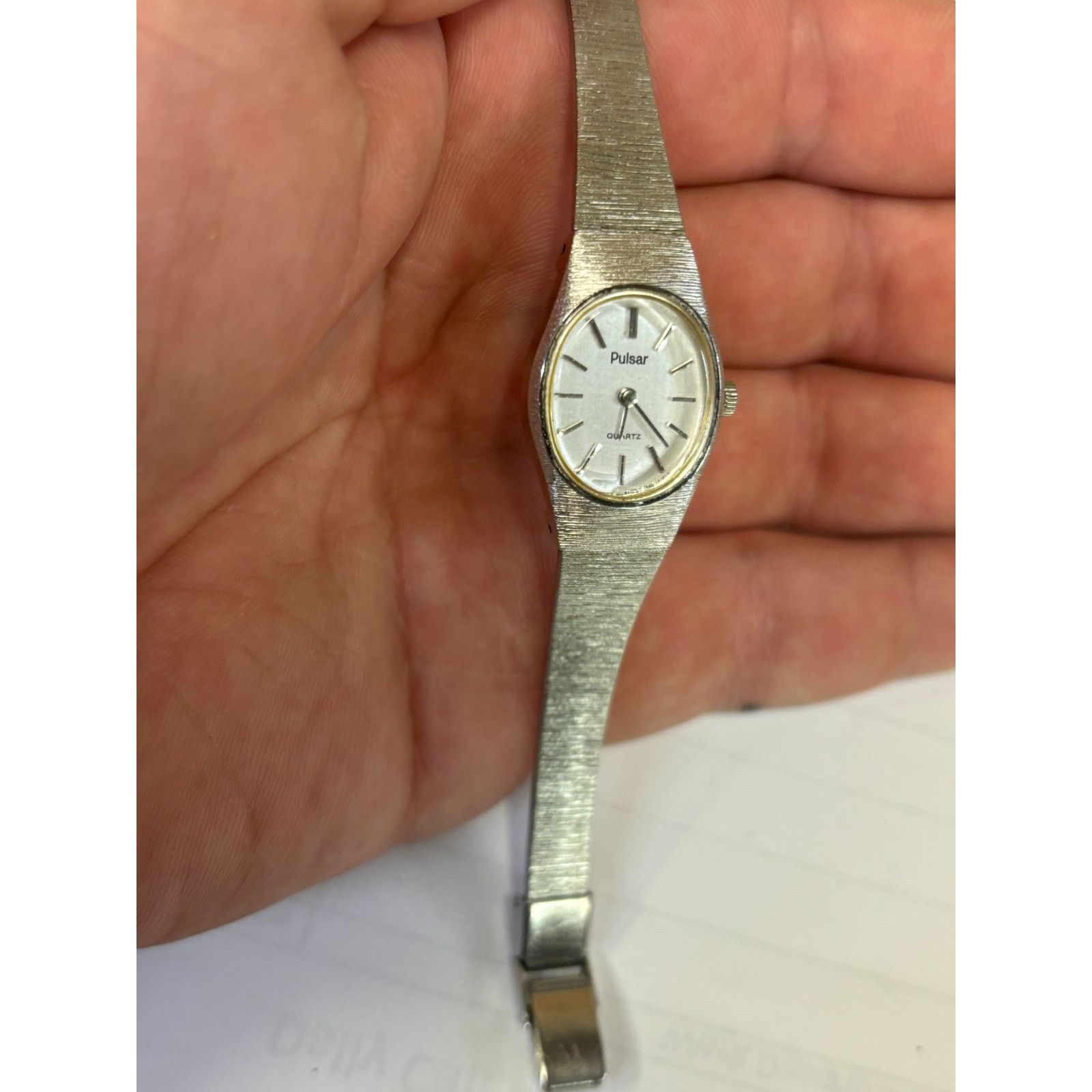 Pulsar Vintage Pulsar Y480-5600 Silver Tone Womens Watch! Size ONE SIZE - 5 Thumbnail