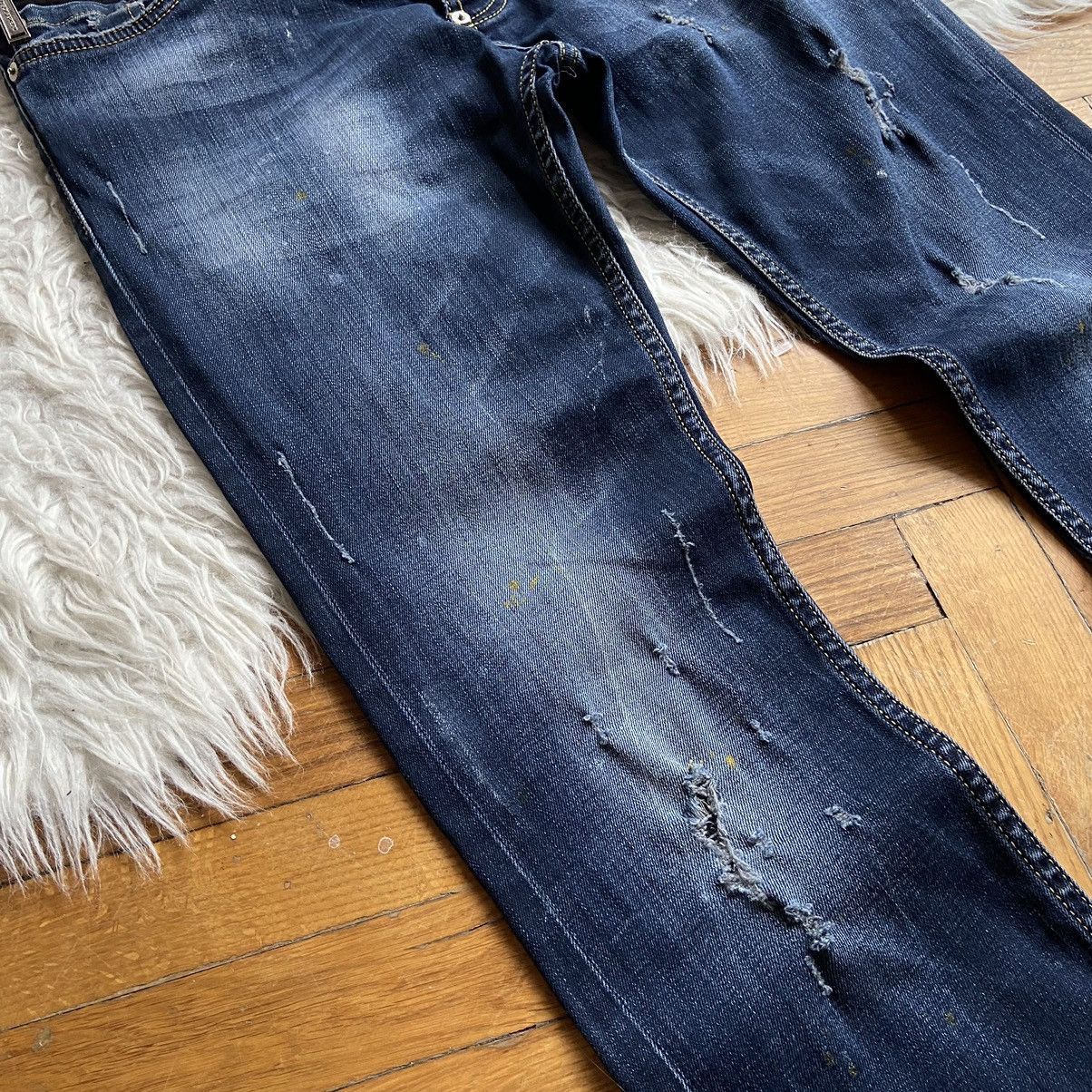 Dsquared2 × Japanese Brand 📌 Crazy Dsquared2 Y2k Distressed Skinny Jeans Size US 30 / EU 46 - 16 Thumbnail