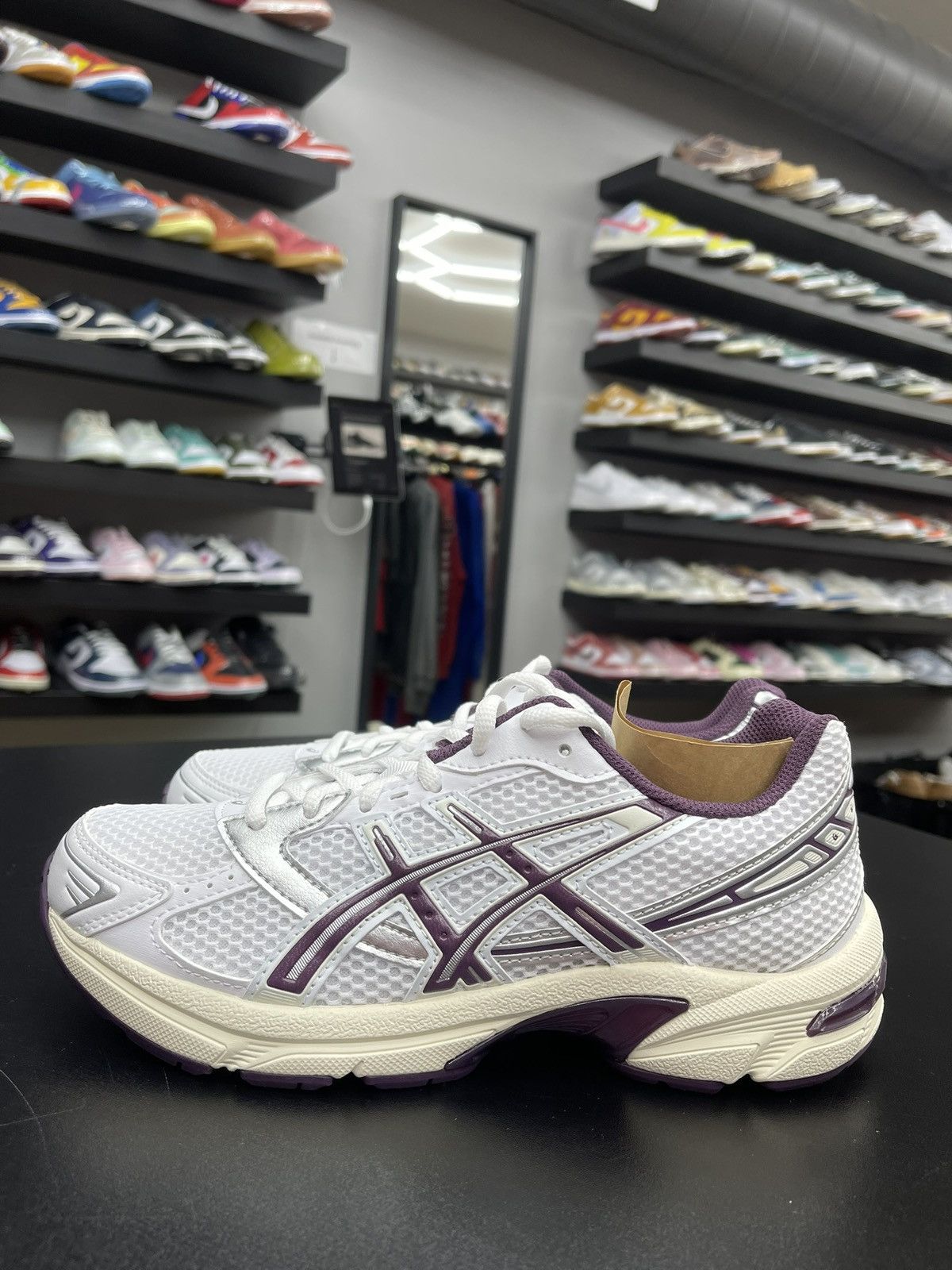 Asics Size 5.5/7w - Asics Gel-1130 White Deep Plum Size US 5.5 / EU 38 - 1 Thumbnail