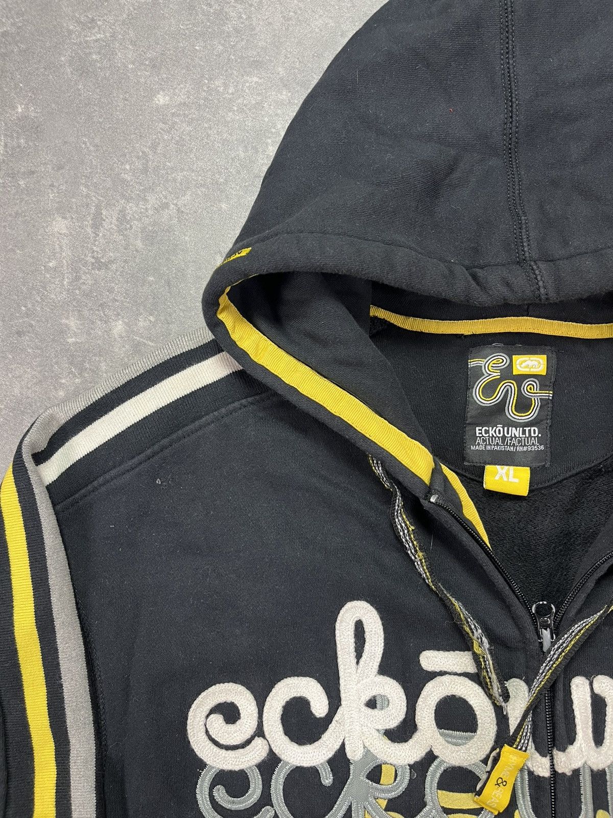 Ecko Unltd. Ecko Unltd. Triple Big Logo Spellout Baggy Zip Hoodie XL Size US XL / EU 56 / 4 - 10 Thumbnail