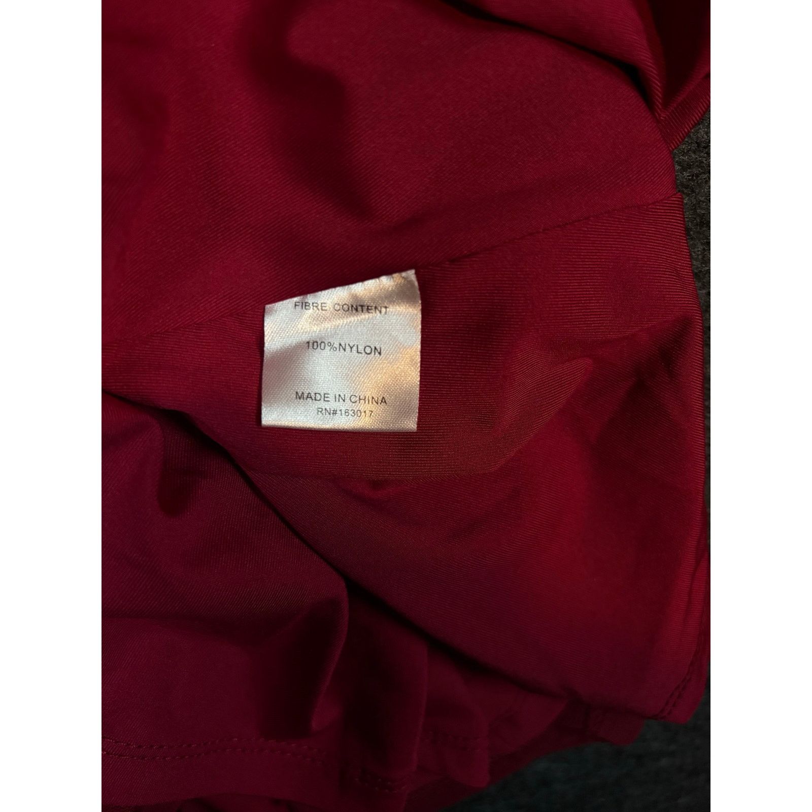 PRINCESS POLLY Princess Polly Maroon Mini Dress Ruched Tie Size 4 #0481 Size S / US 4 / IT 40 - 6 Thumbnail