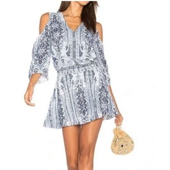 Alice + Olivia Alice + Olivia Jolene Cold Shoulder Dress Size M / US 6-8 / IT 42-44 - 9 Thumbnail
