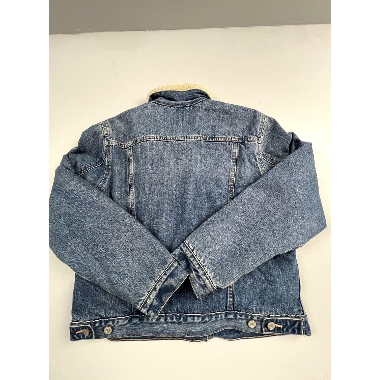 Gap Gap Jacket Mens Medium Blue Sherpa Lined Denim Trucker Winter Casual Size US M / EU 48-50 / 2 - 2 Thumbnail