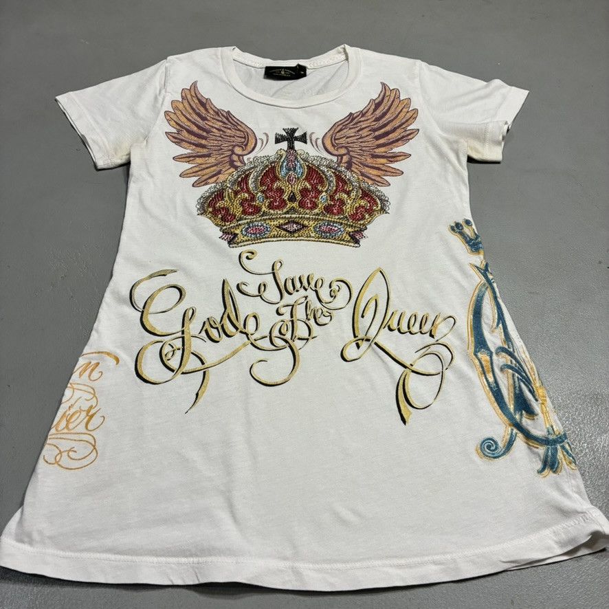 Christian Audigier Christian Audigier “God Save the Queen” Rhinestone Crown Tee Size S / US 4 / IT 40 - 3 Thumbnail