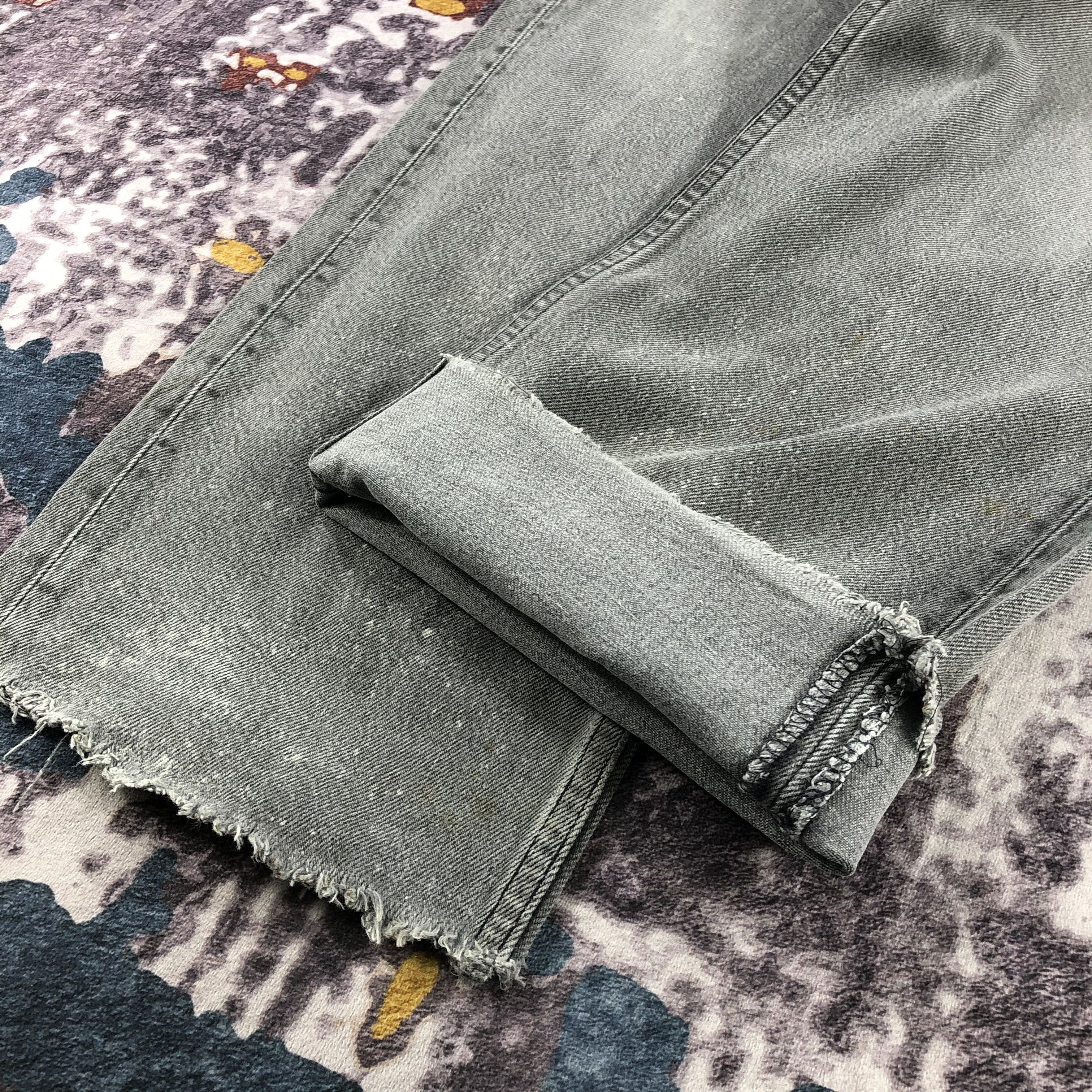 Levi's 90s Vintage Faded Black Levis 501 Jeans-JM2411 Size US 32 / EU 48 - 8 Thumbnail