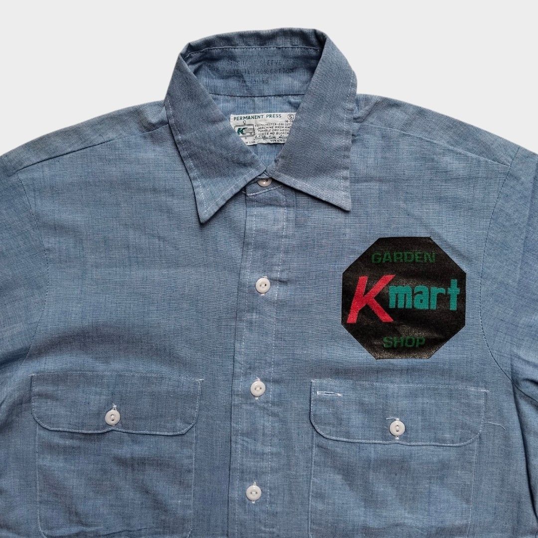 Arrow 1970's Kmart chambray work shirt Size US S / EU 44-46 / 1 - 3 Thumbnail