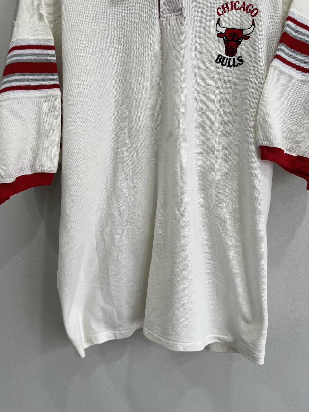 Vintage Vintage Chicago Bulls Polo Shirt Size US XL / EU 56 / 4 - 3 Thumbnail