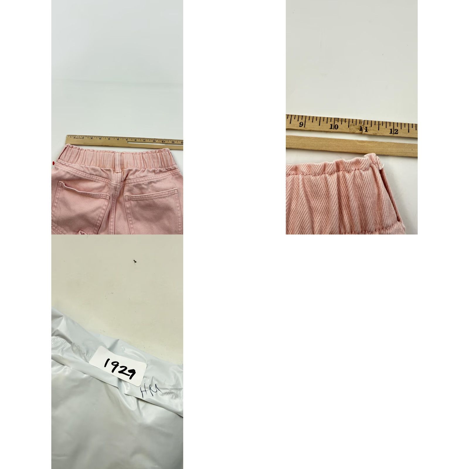 H&M H&M Jeans Womens 0 Pink Straight Leg Elastic Waist 100% Cotton Denim Light Wash Jeans Size 25" / US 0 / IT 36 - 8 Thumbnail