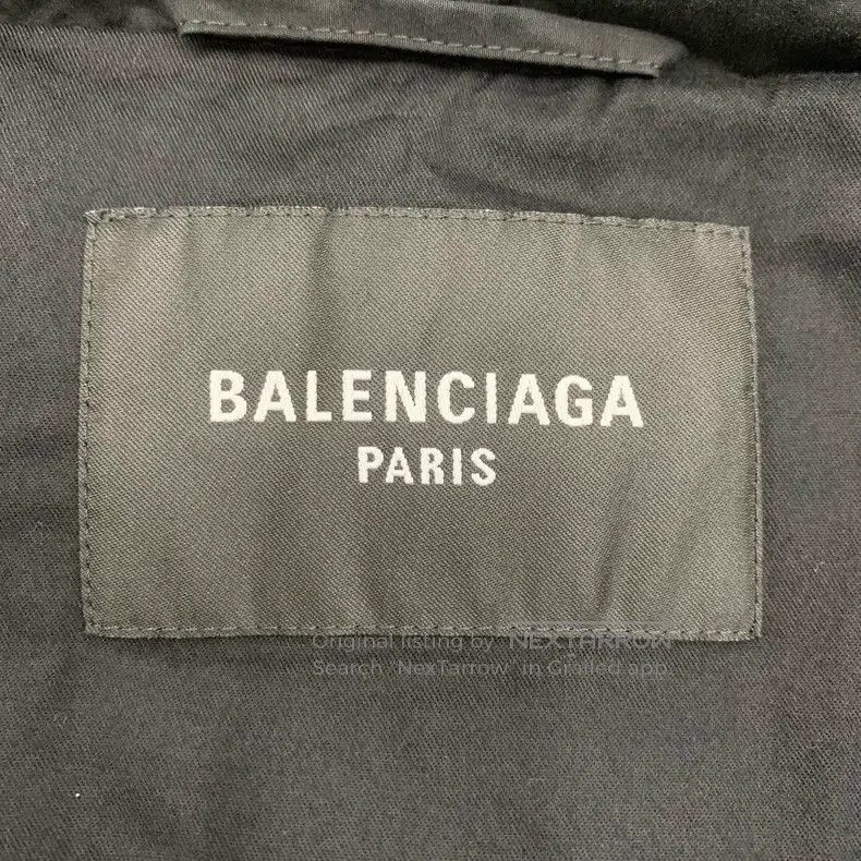 Balenciaga Balenciaga Black Back Logo Cotton Jacket Size US L / EU 52-54 / 3 - 5 Thumbnail