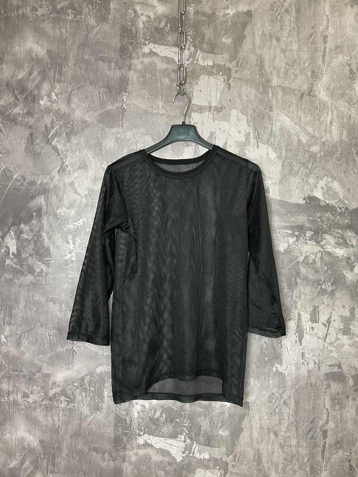 Japanese Brand × Vintage vintage y2k Fang Tribal Goth Mesh Sheer Long-Sleeve womens m Size M / US 6-8 / IT 42-44 - 1 Thumbnail
