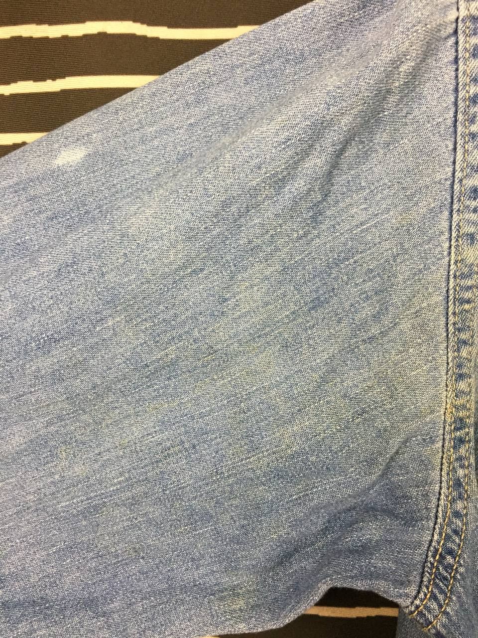 Blue Blue Japan Blue Blue Japan Distressed Sawtooth Western Denim Shirt Size US M / EU 48-50 / 2 - 14 Thumbnail