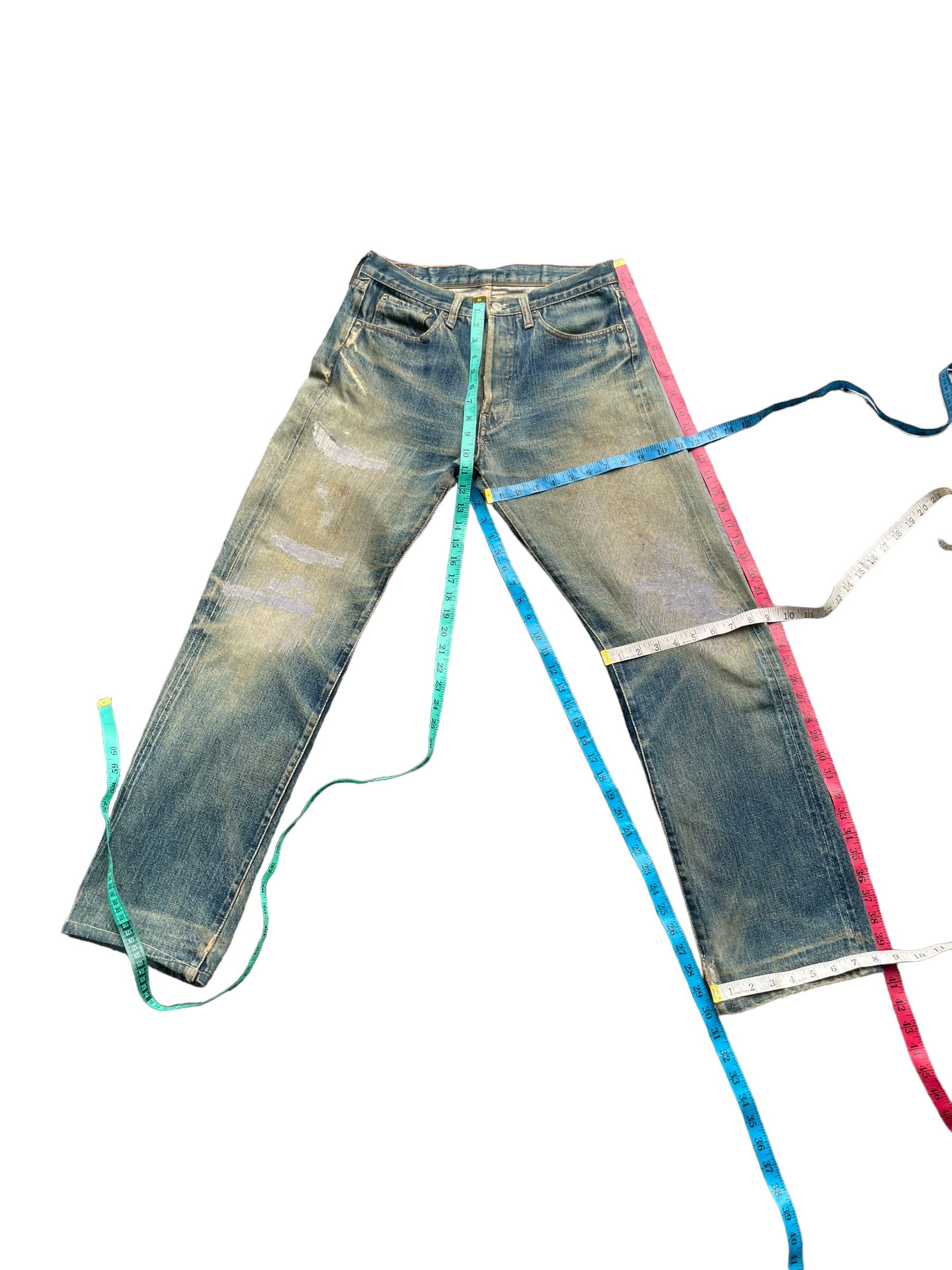 Denime Vintage Denime Selvedge Distresed & Rework Denim Size US 30 / EU 46 - 7 Thumbnail