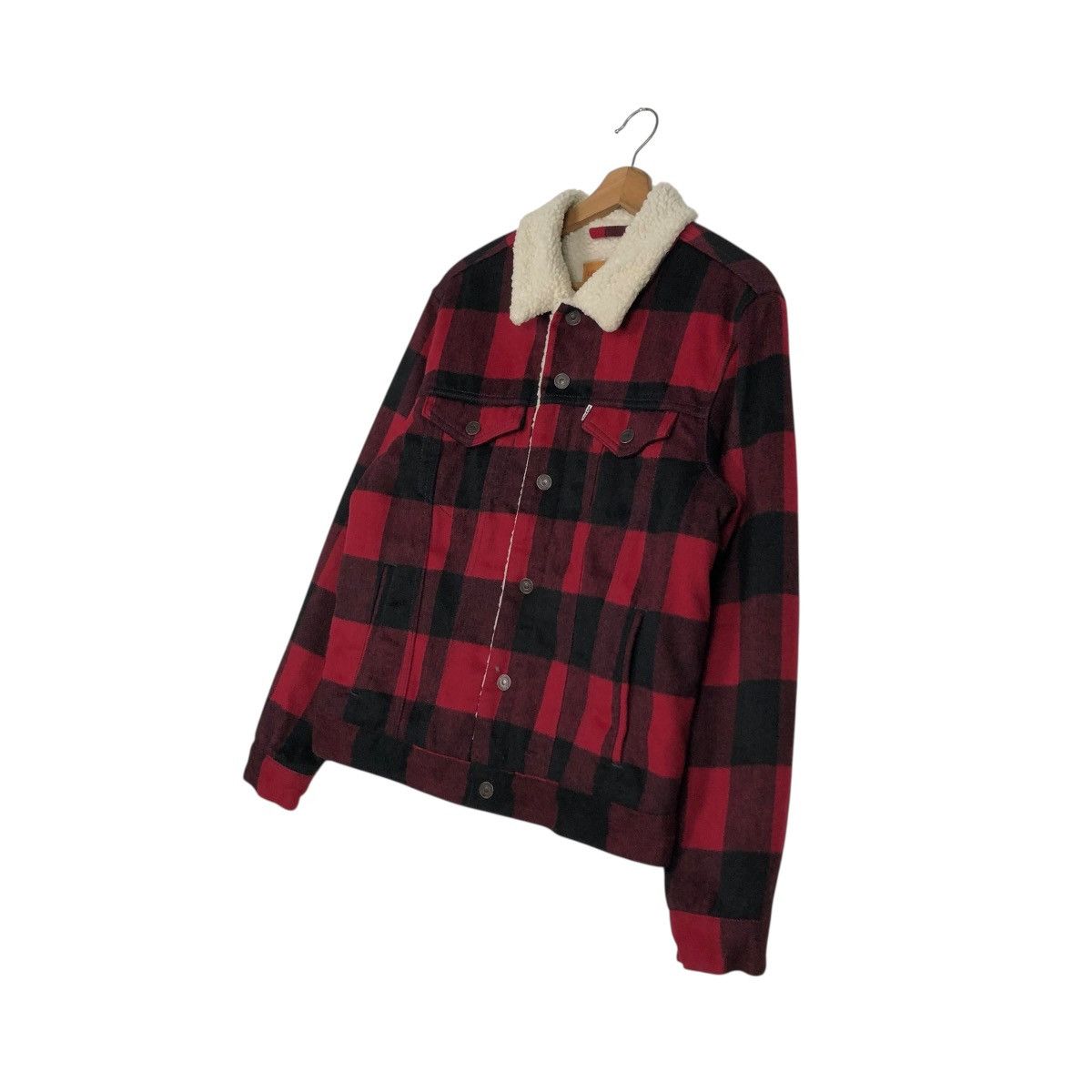 Levi's 🔥VINTAGE CHORE WOOL JACKET BLANKET LEVI’S TARTAN DESIGN Size US M / EU 48-50 / 2 - 4 Thumbnail